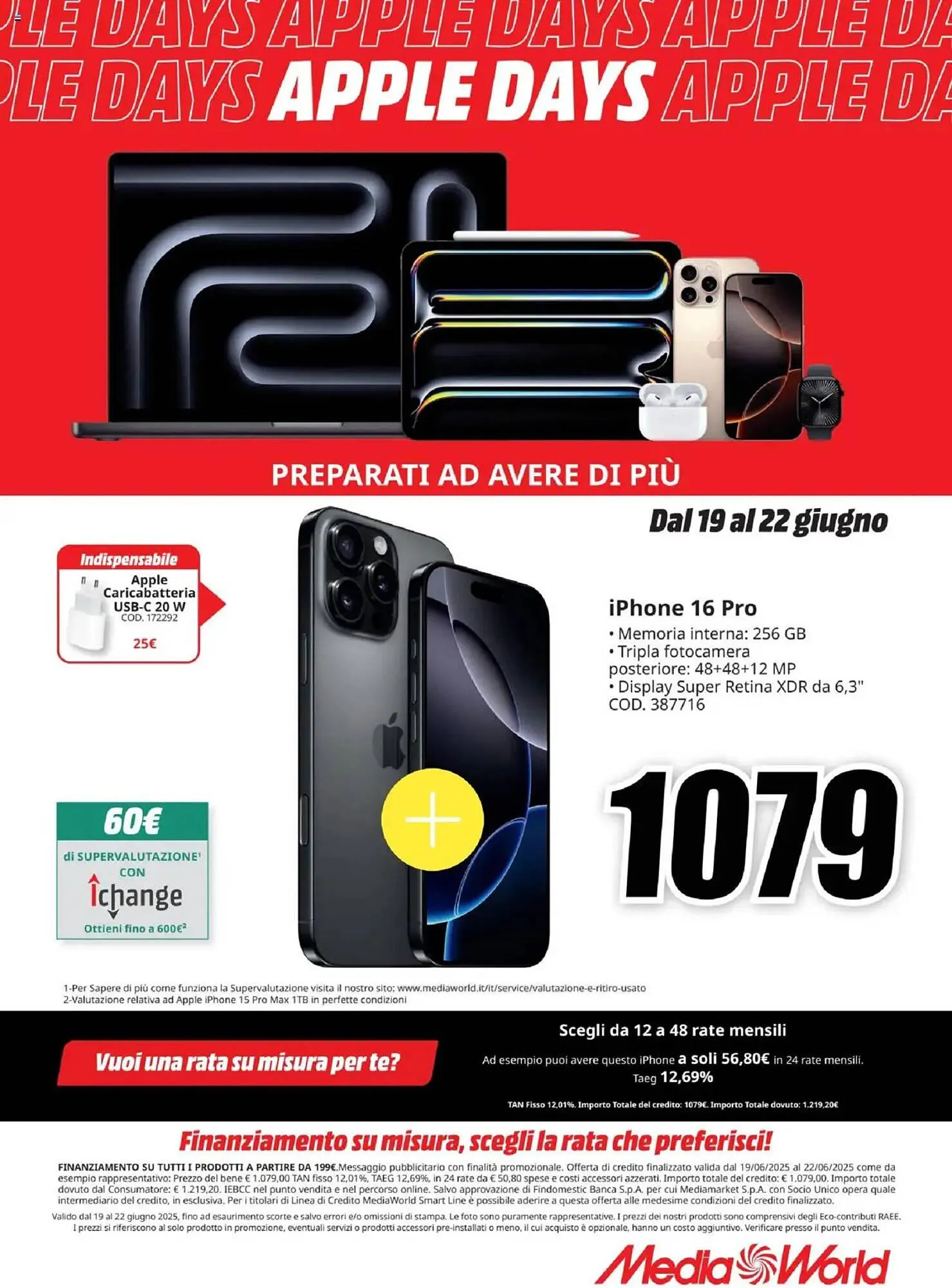 Volantino MediaWorld da 19 giugno a 22 giugno di 2025 - Pagina del volantino 1