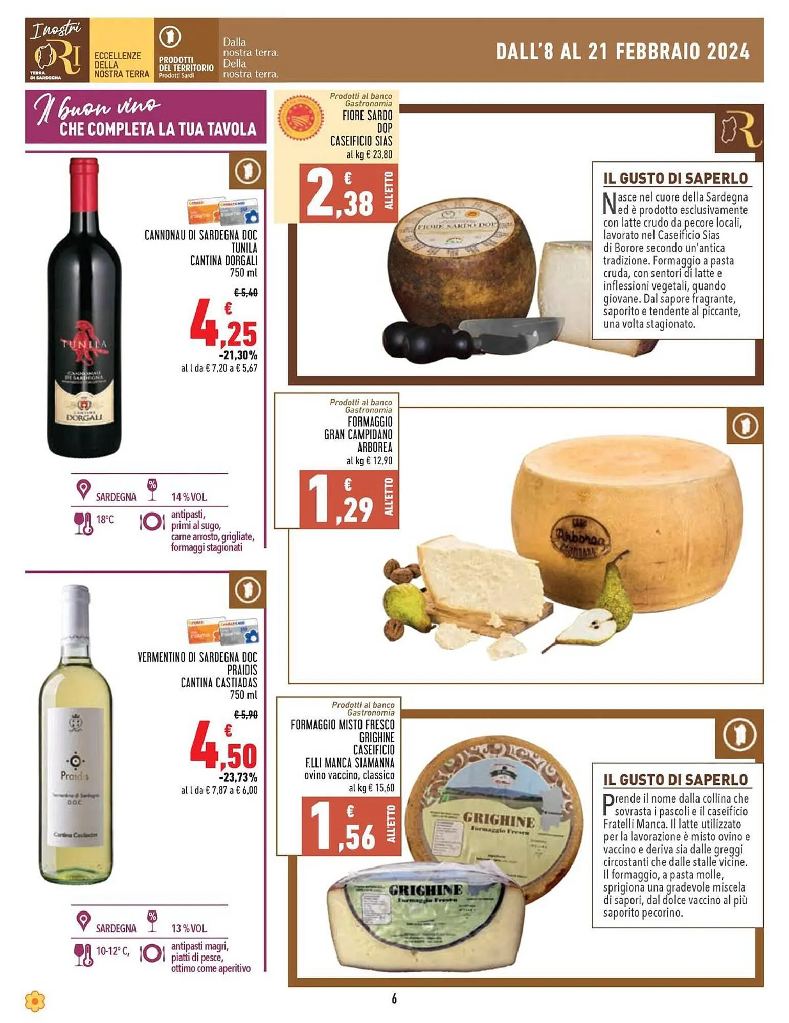 Volantino Sapori & Dintorni Conad da 8 febbraio a 21 febbraio di 2024 - Pagina del volantino 6