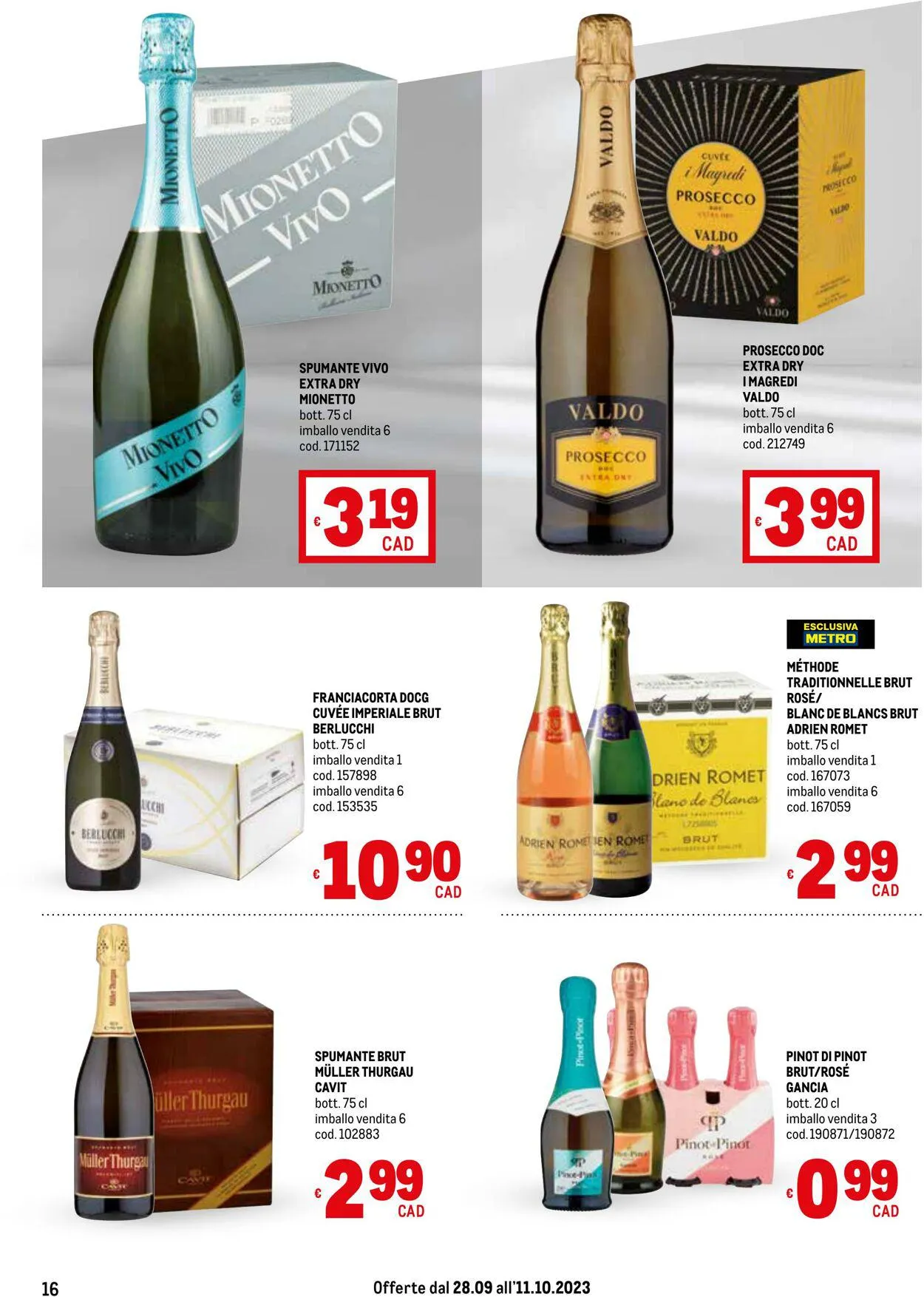 Metro Volantino attuale da 28 settembre a 11 ottobre di 2023 - Pagina del volantino 16