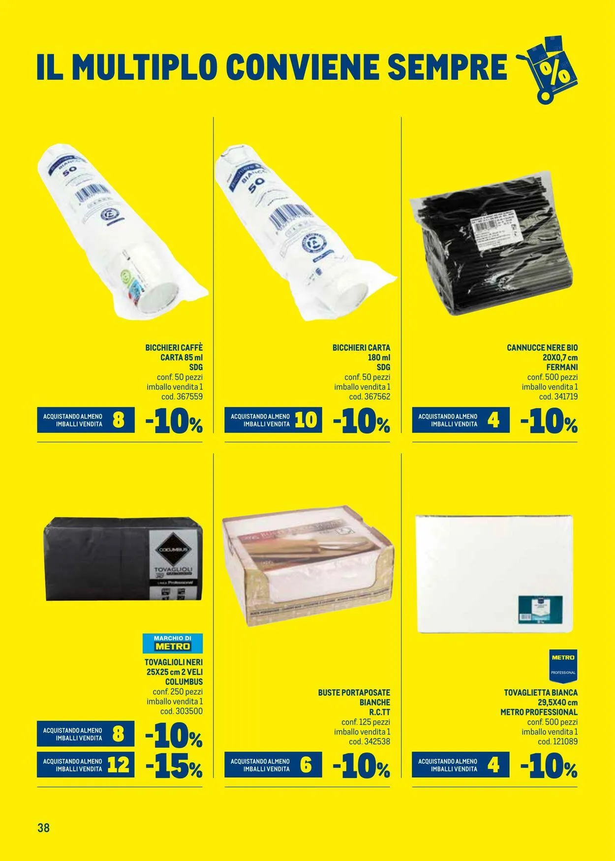 Metro Volantino attuale da 8 ottobre a 22 ottobre di 2025 - Pagina del volantino 38