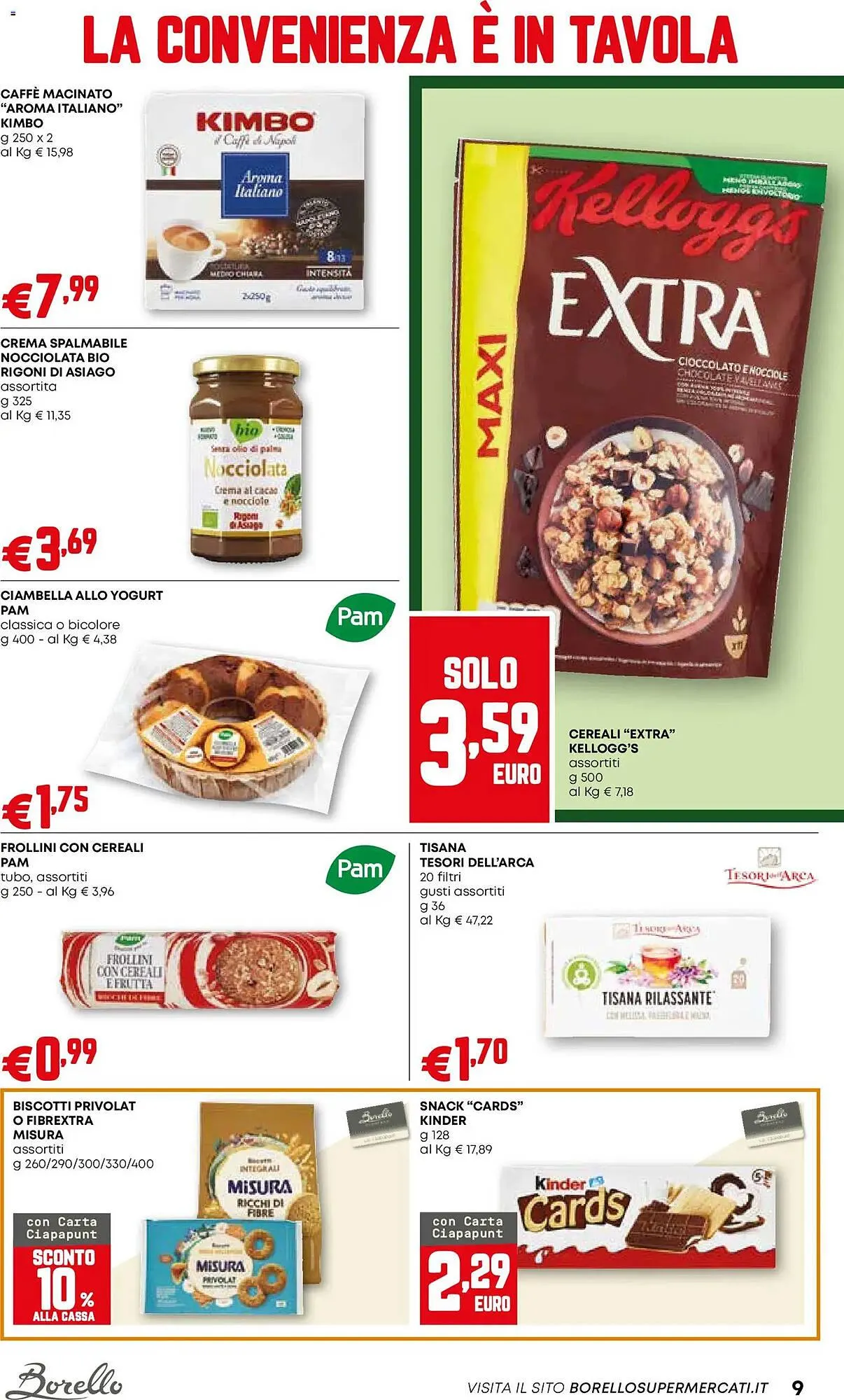 Volantino Borello Supermercati da 23 ottobre a 5 novembre di 2025 - Pagina del volantino 9