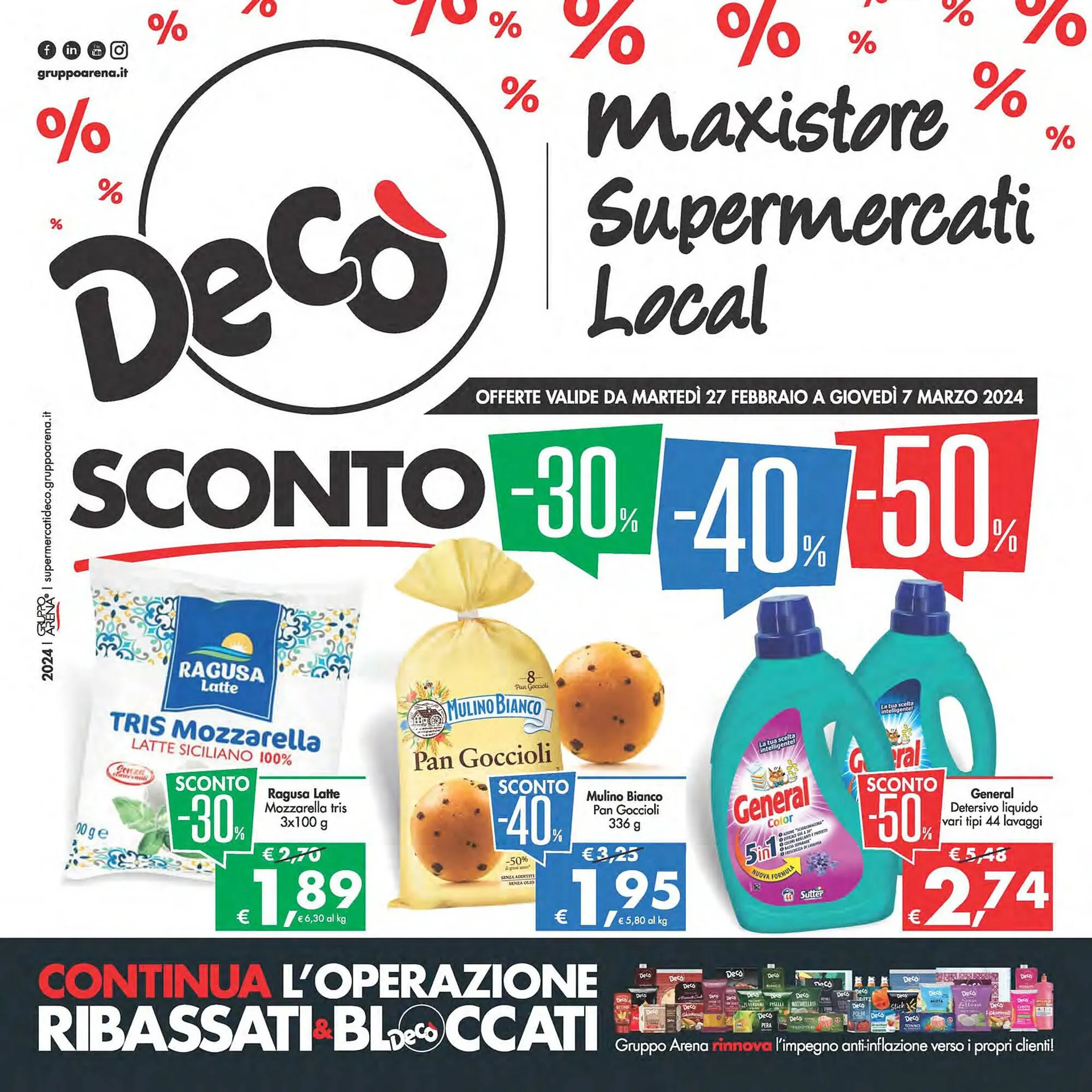 Volantino Deco Supermercati da 27 febbraio a 7 marzo di 2024 - Pagina del volantino 1