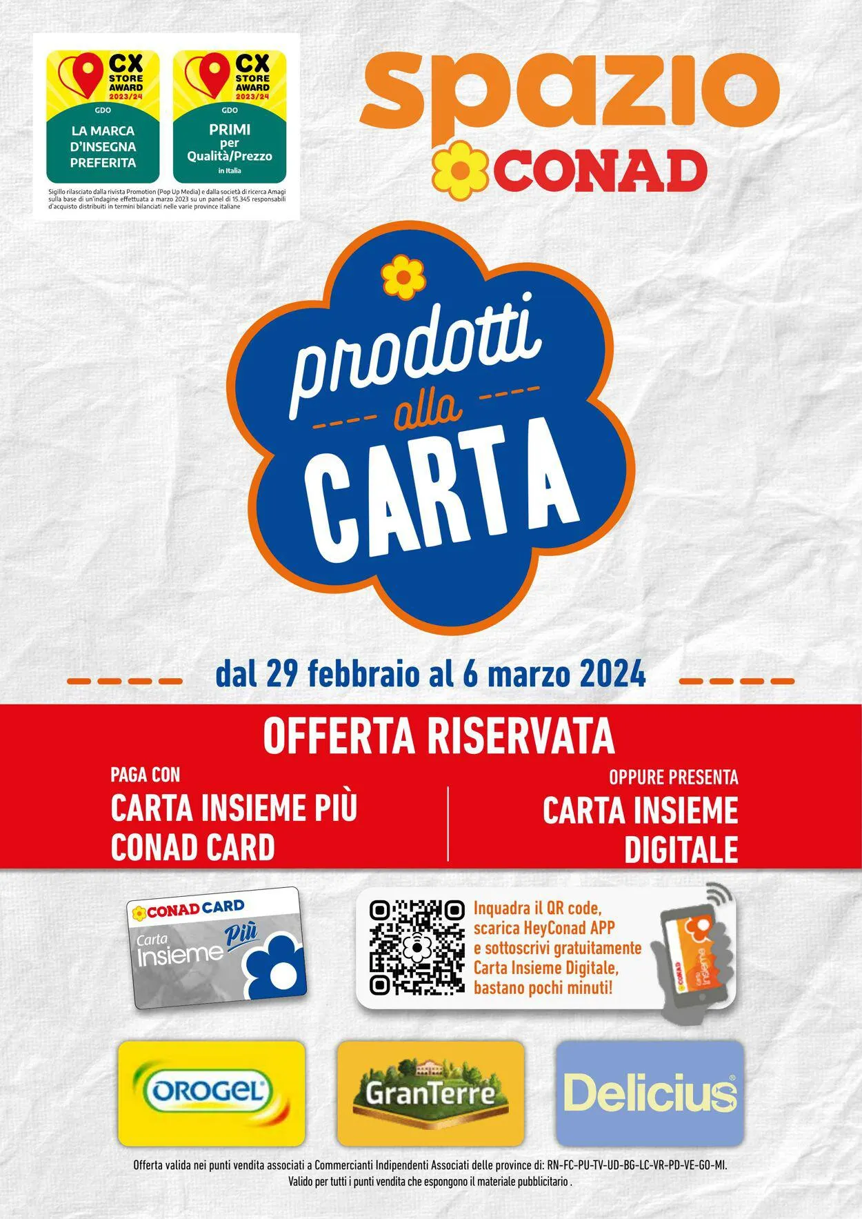 Conad - Spazio - Milano Volantino attuale da 29 febbraio a 6 marzo di 2024 - Pagina del volantino 1