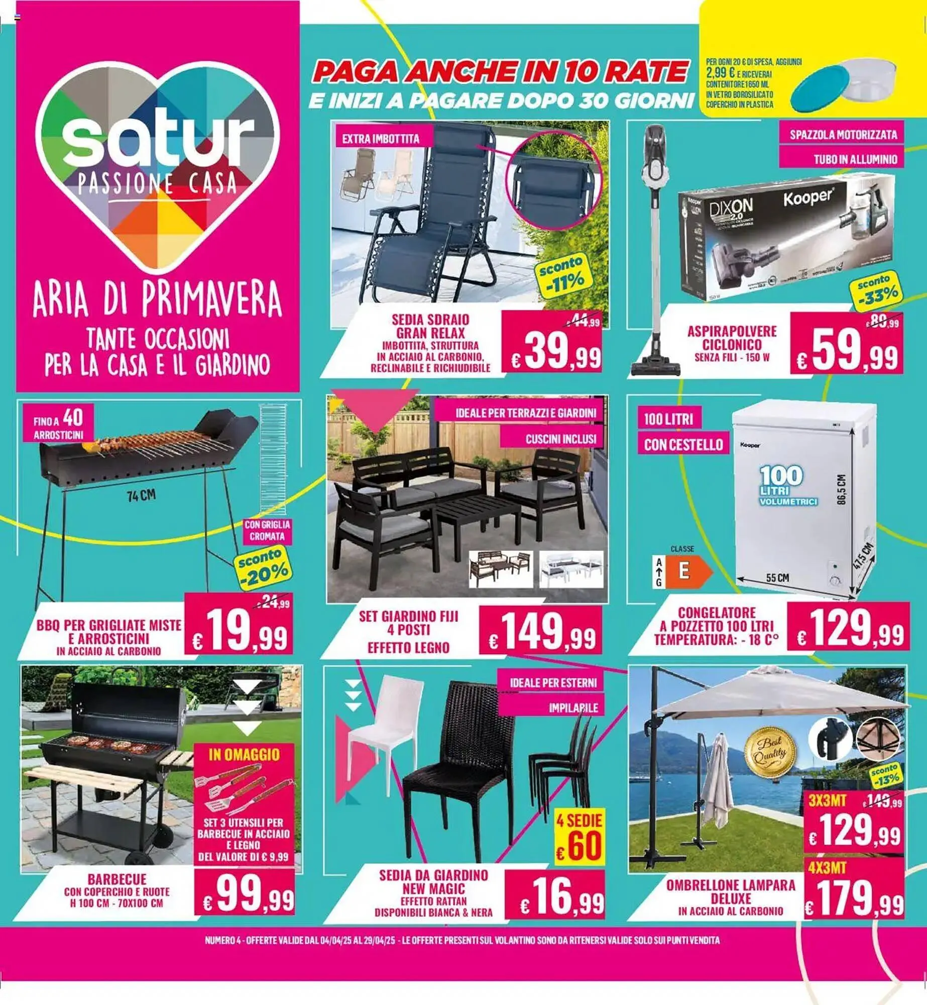 Volantino Satur da 4 aprile a 29 aprile di 2025 - Pagina del volantino 1