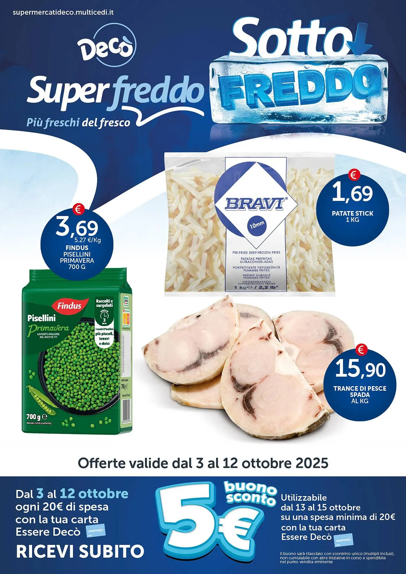 Volantino Deco Supermercati da 3 ottobre a 12 ottobre di 2025 - Pagina del volantino 1