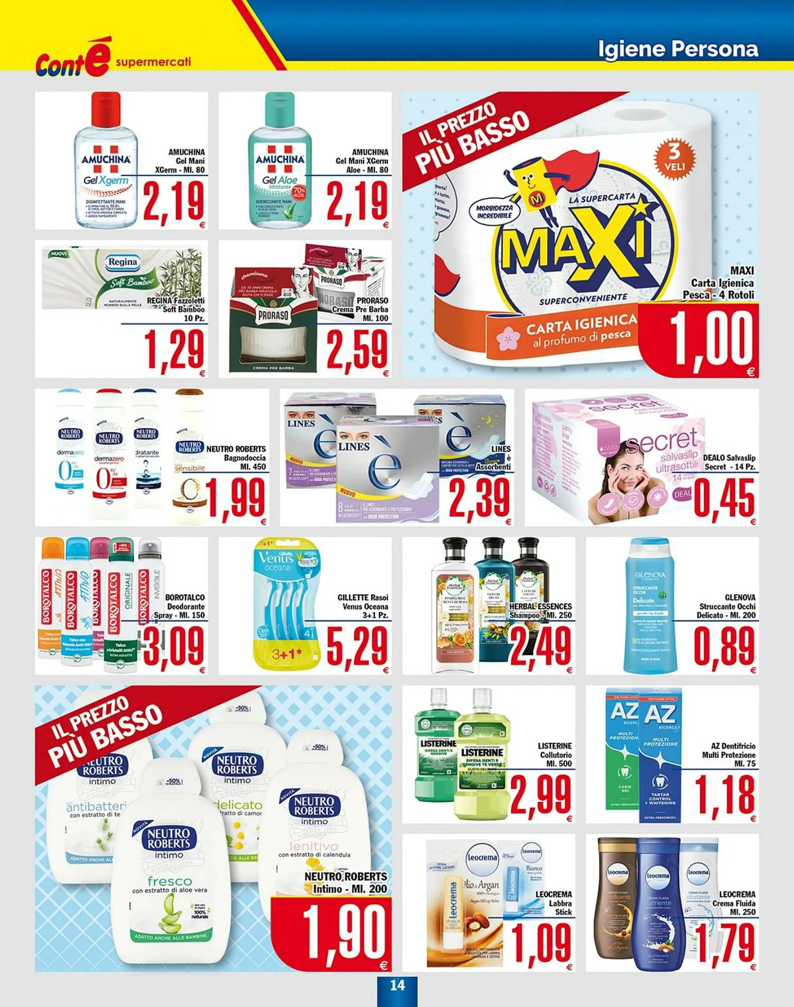 Volantino Conte Supermercati da 8 gennaio a 17 gennaio di 2024 - Pagina del volantino 14