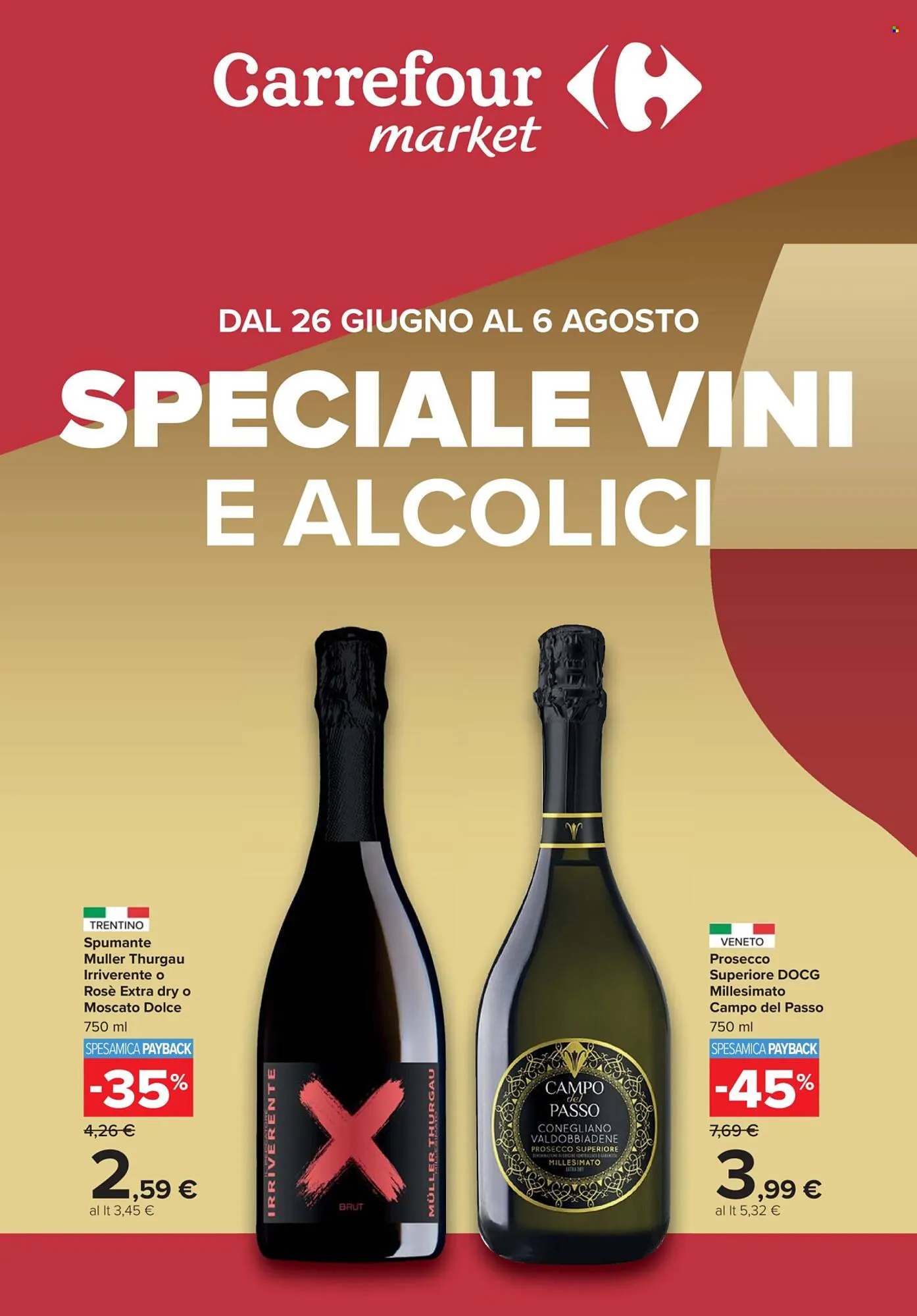 Volantino Carrefour Market da 26 giugno a 6 agosto di 2025 - Pagina del volantino 1