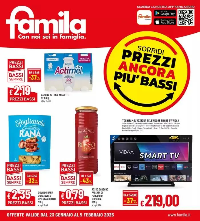 Sorridi prezzi ancora piu bassi da 23 gennaio a 5 febbraio di 2025 - Pagina del volantino 1