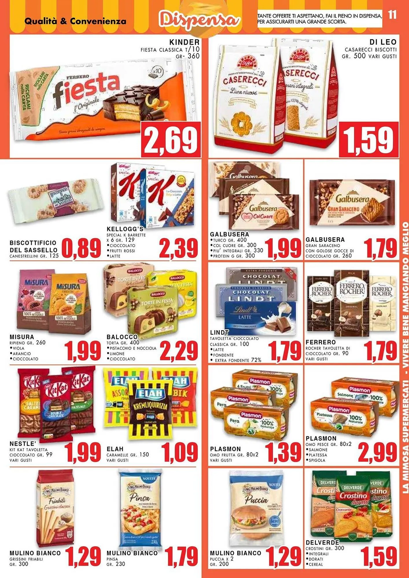 Volantino La Mimosa Supermercati da 20 ottobre a 2 novembre di 2025 - Pagina del volantino 11