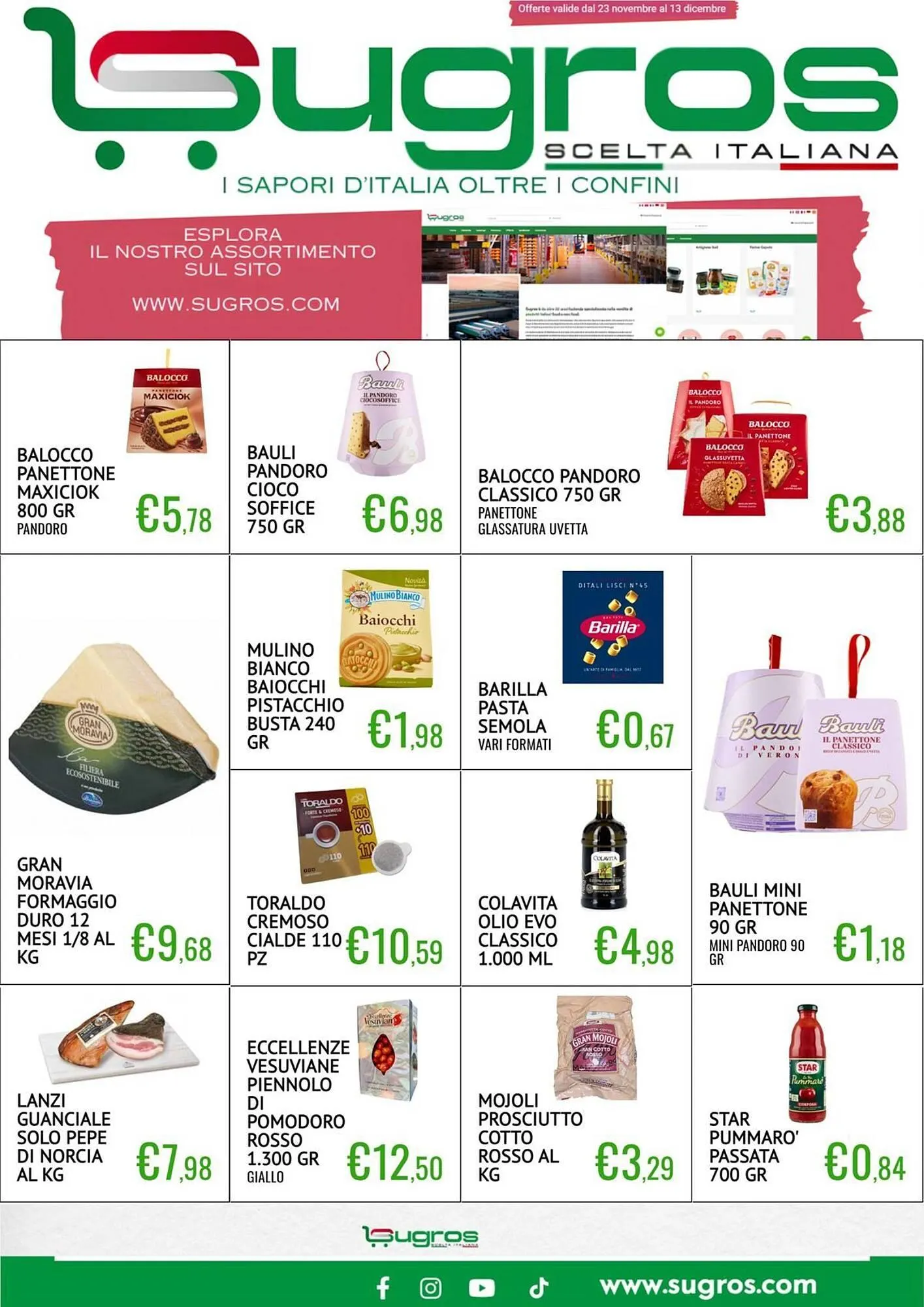 Volantino Sugros da 23 novembre a 13 dicembre di 2025 - Pagina del volantino 1