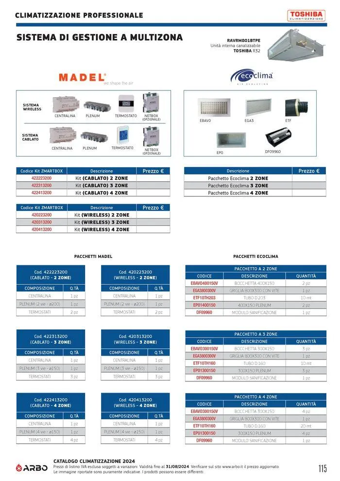 Catalogo climatizzazione 2024 da 17 maggio a 31 dicembre di 2024 - Pagina del volantino 115