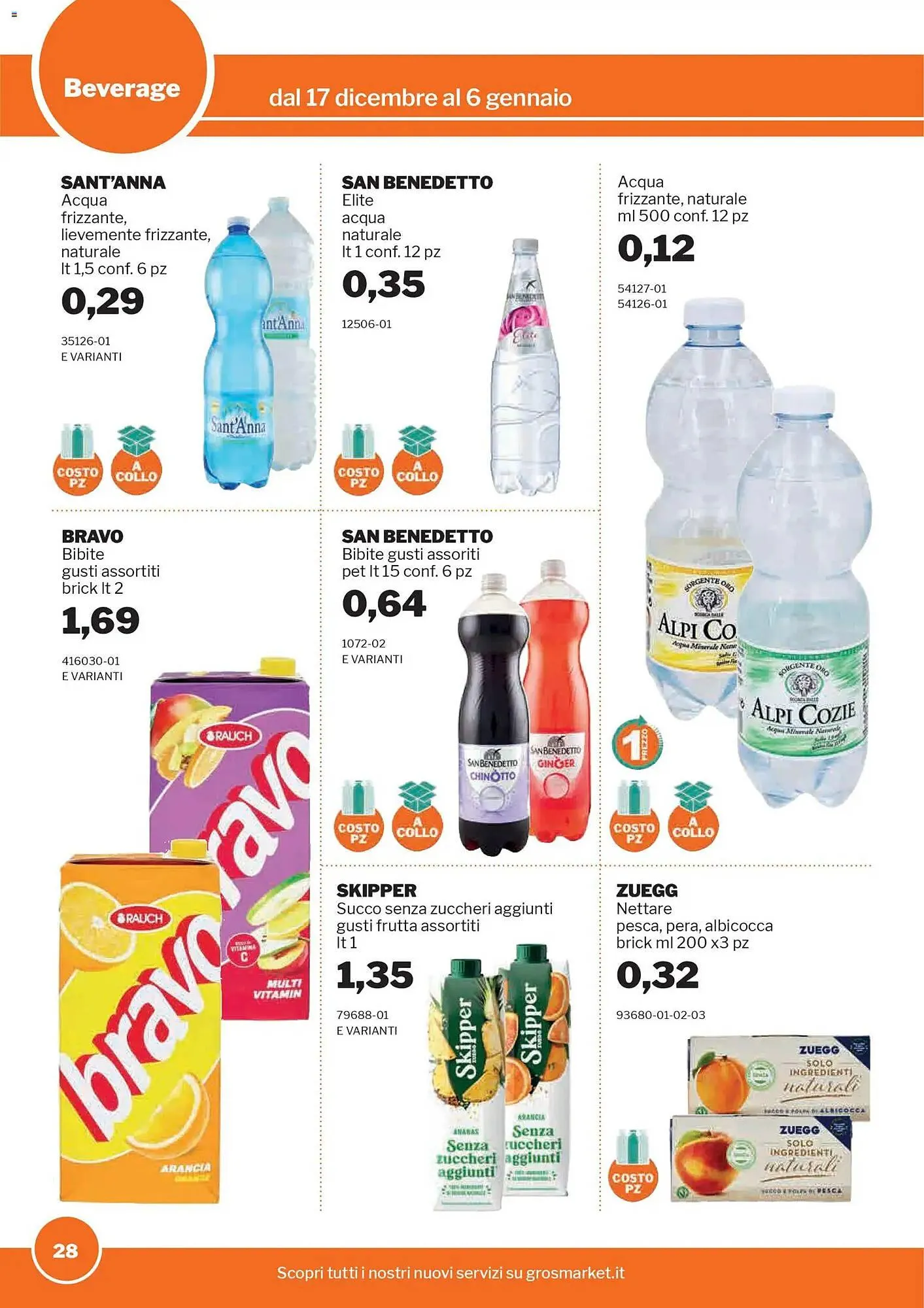 Volantino GrosMarket da 17 dicembre a 6 gennaio di 2026 - Pagina del volantino 28