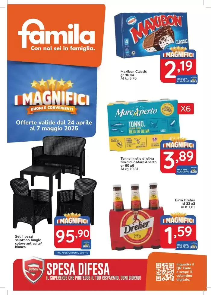 I Magnifici da 24 aprile a 7 maggio di 2025 - Pagina del volantino 1