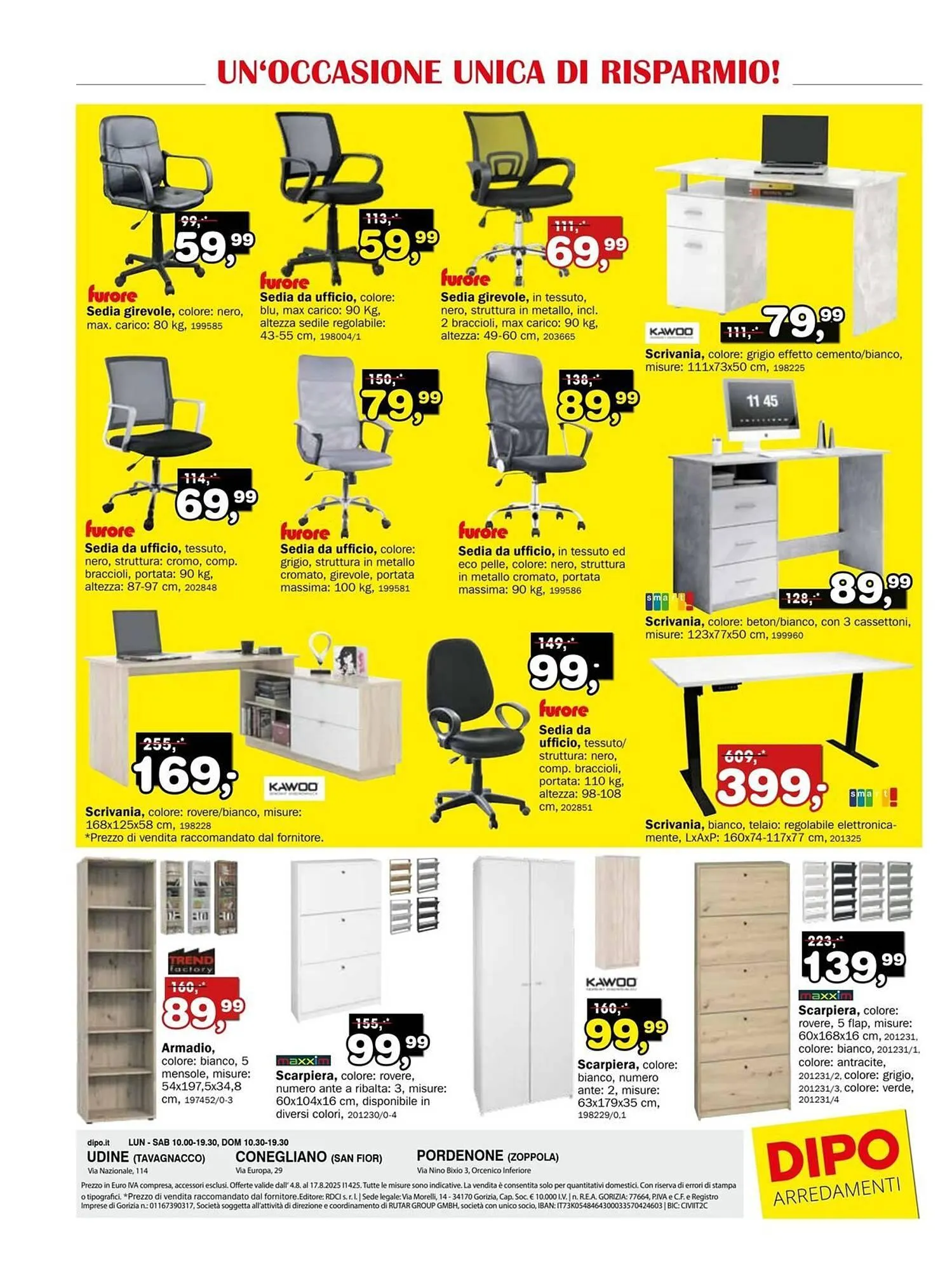 Volantino Dipo Arredamenti da 5 agosto a 17 agosto di 2025 - Pagina del volantino 16