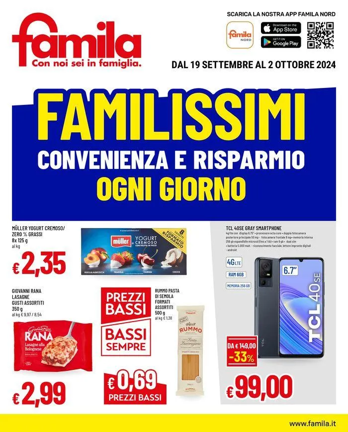 Familissimi da 19 settembre a 2 ottobre di 2024 - Pagina del volantino 1