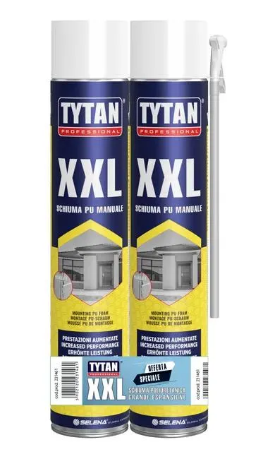 Schiuma espansa poliuretanica TYTAN Bipack XXL per riempire 670 ml