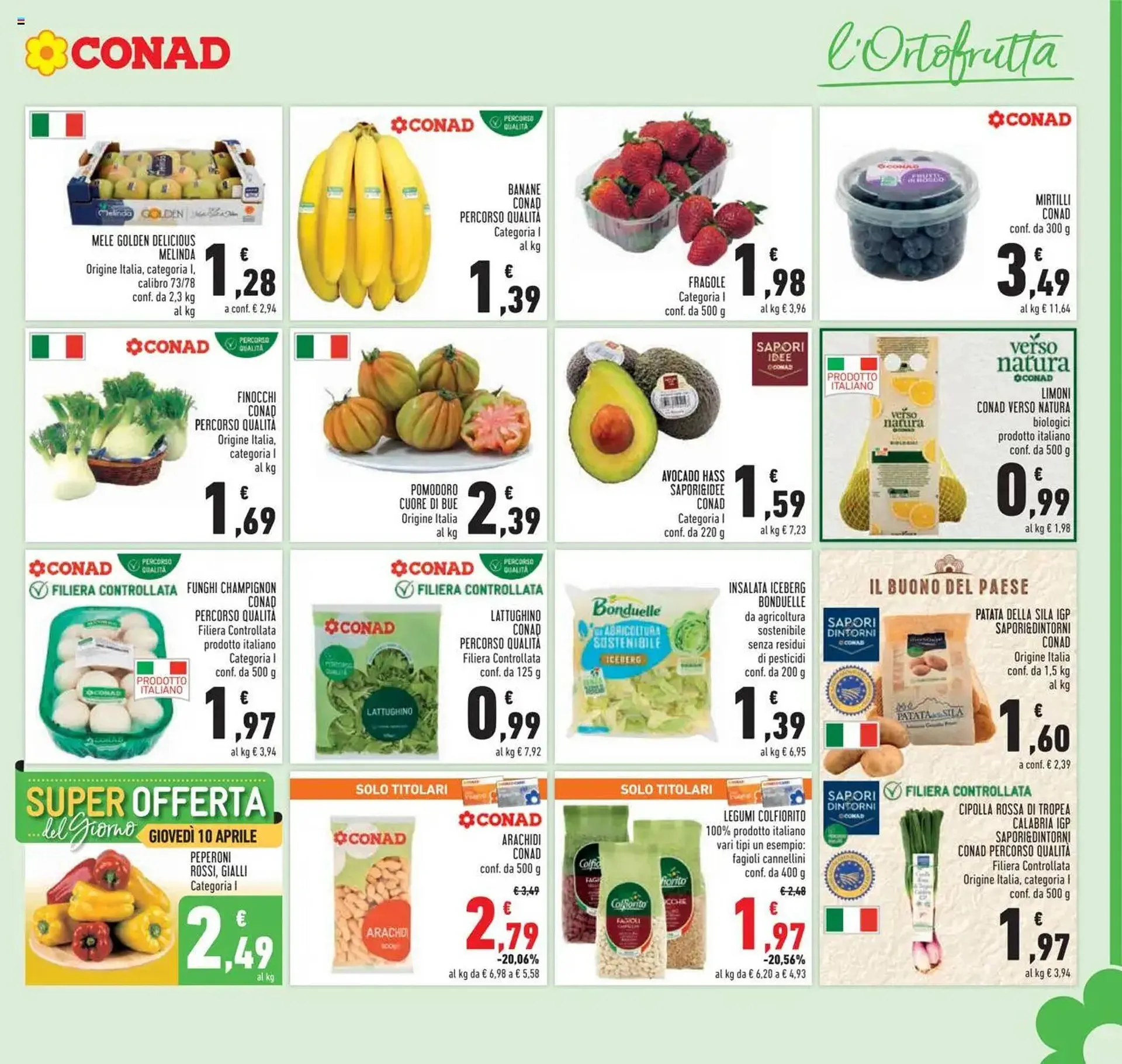 Volantino Conad da 9 aprile a 21 aprile di 2025 - Pagina del volantino 9