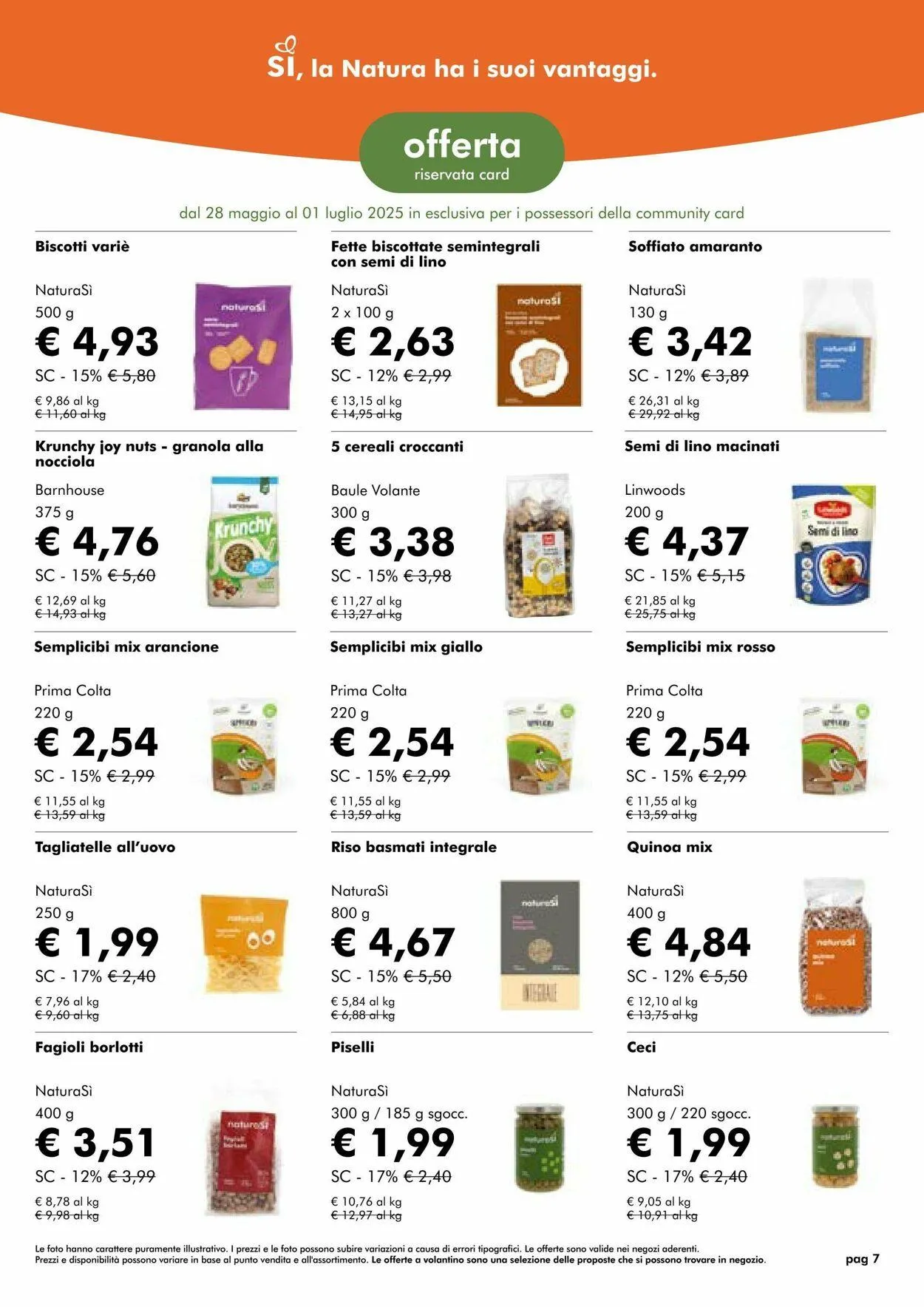 Natura Sì Volantino attuale da 22 luglio a 5 agosto di 2025 - Pagina del volantino 7