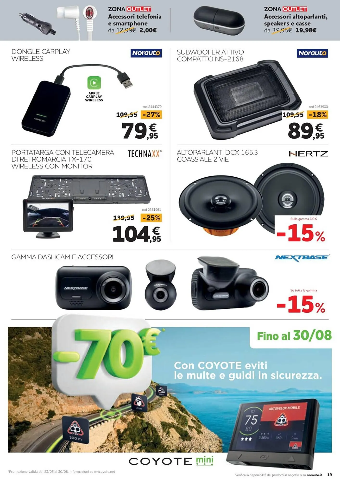 Volantino Norauto da 27 luglio a 30 agosto di 2023 - Pagina del volantino 19