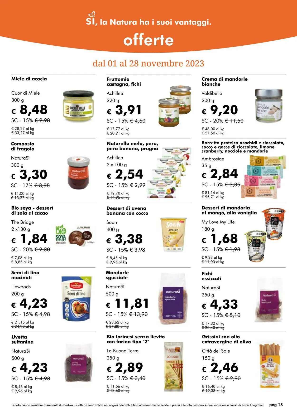 Natura Sì Volantino attuale da 25 ottobre a 8 novembre di 2023 - Pagina del volantino 18