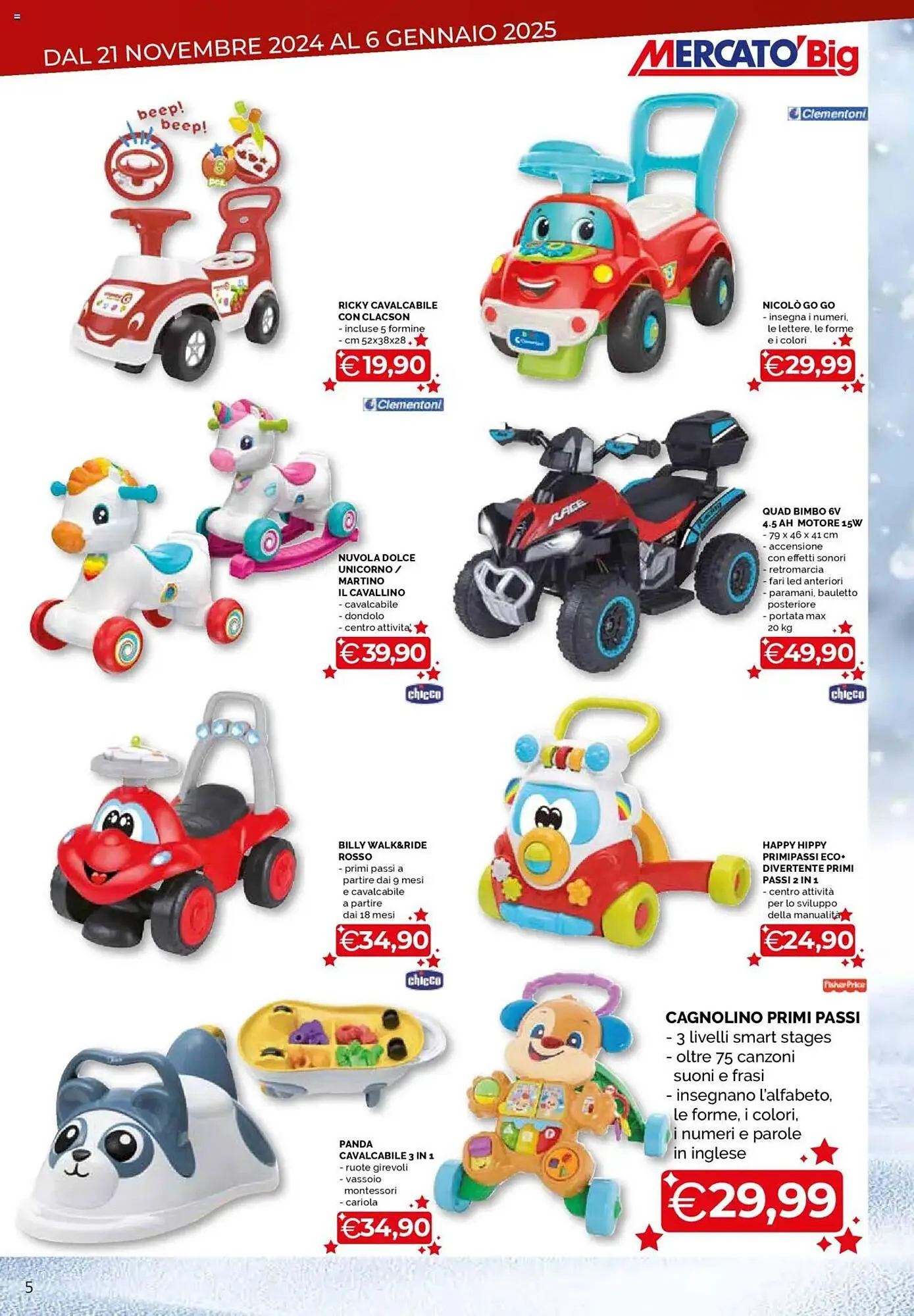 Volantino Mercatò Big da 21 novembre a 6 gennaio di 2025 - Pagina del volantino 5