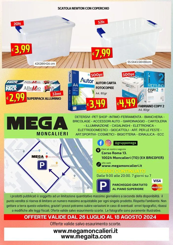Mega Moncalieri - Sotto Prezzo da 26 luglio a 18 agosto di 2024 - Pagina del volantino 12