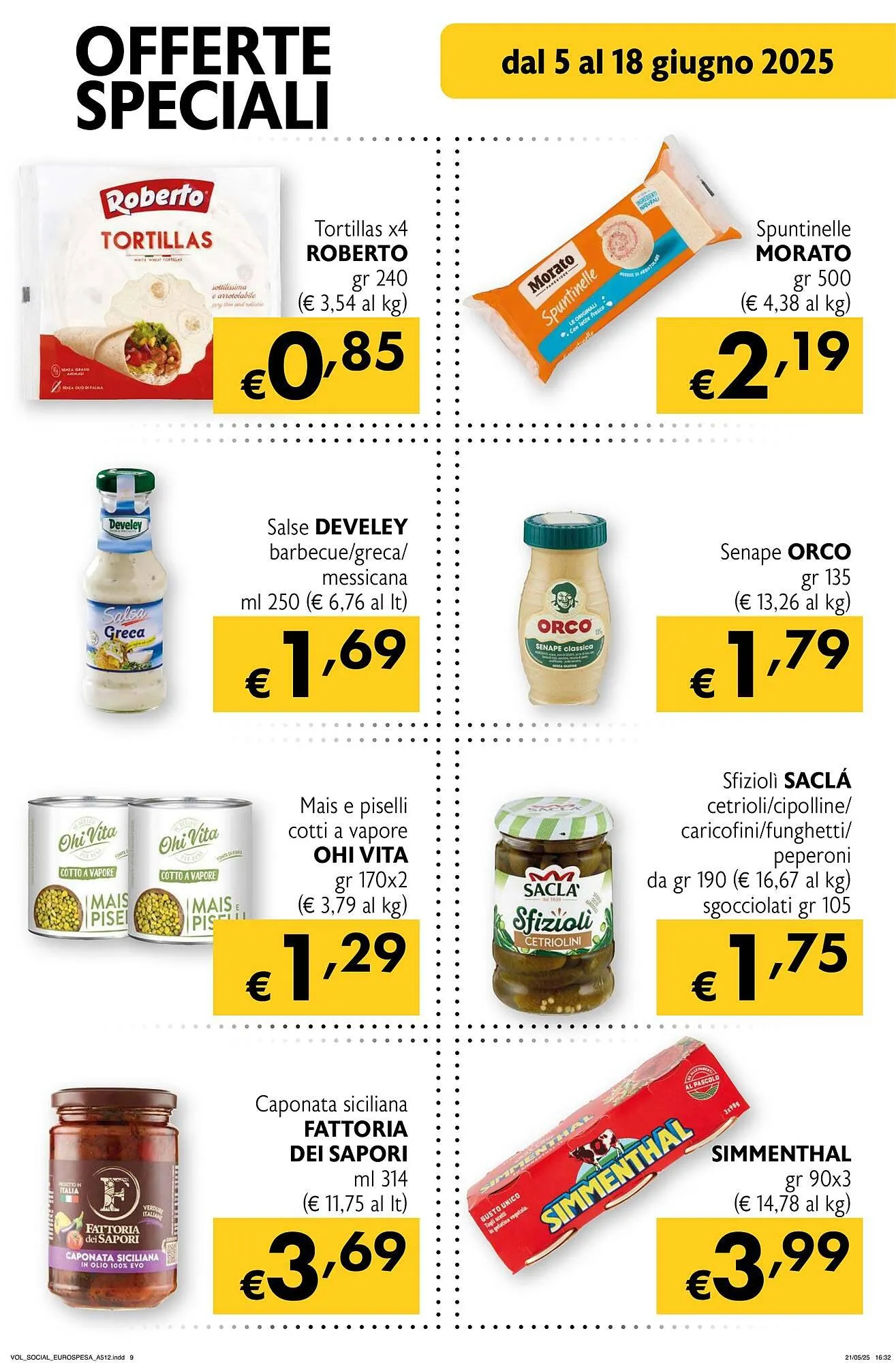Volantino Eurospesa da 5 giugno a 18 giugno di 2025 - Pagina del volantino 9