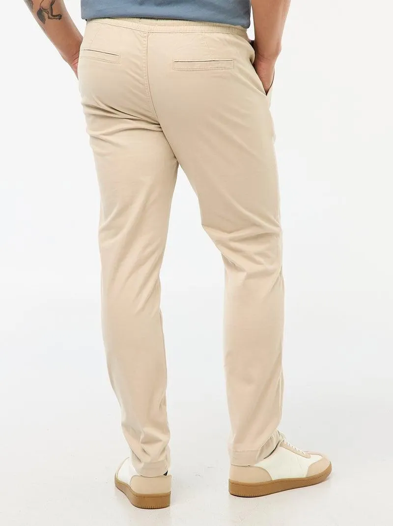 Joggers slim tinta unita - Grigio