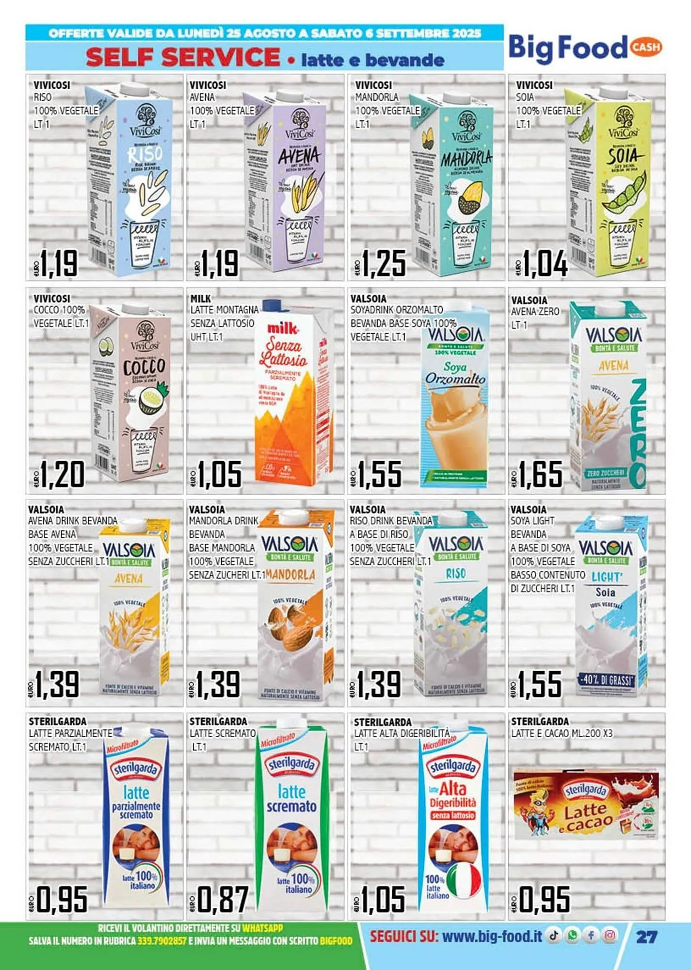 Volantino Big Food da 25 agosto a 6 settembre di 2025 - Pagina del volantino 27