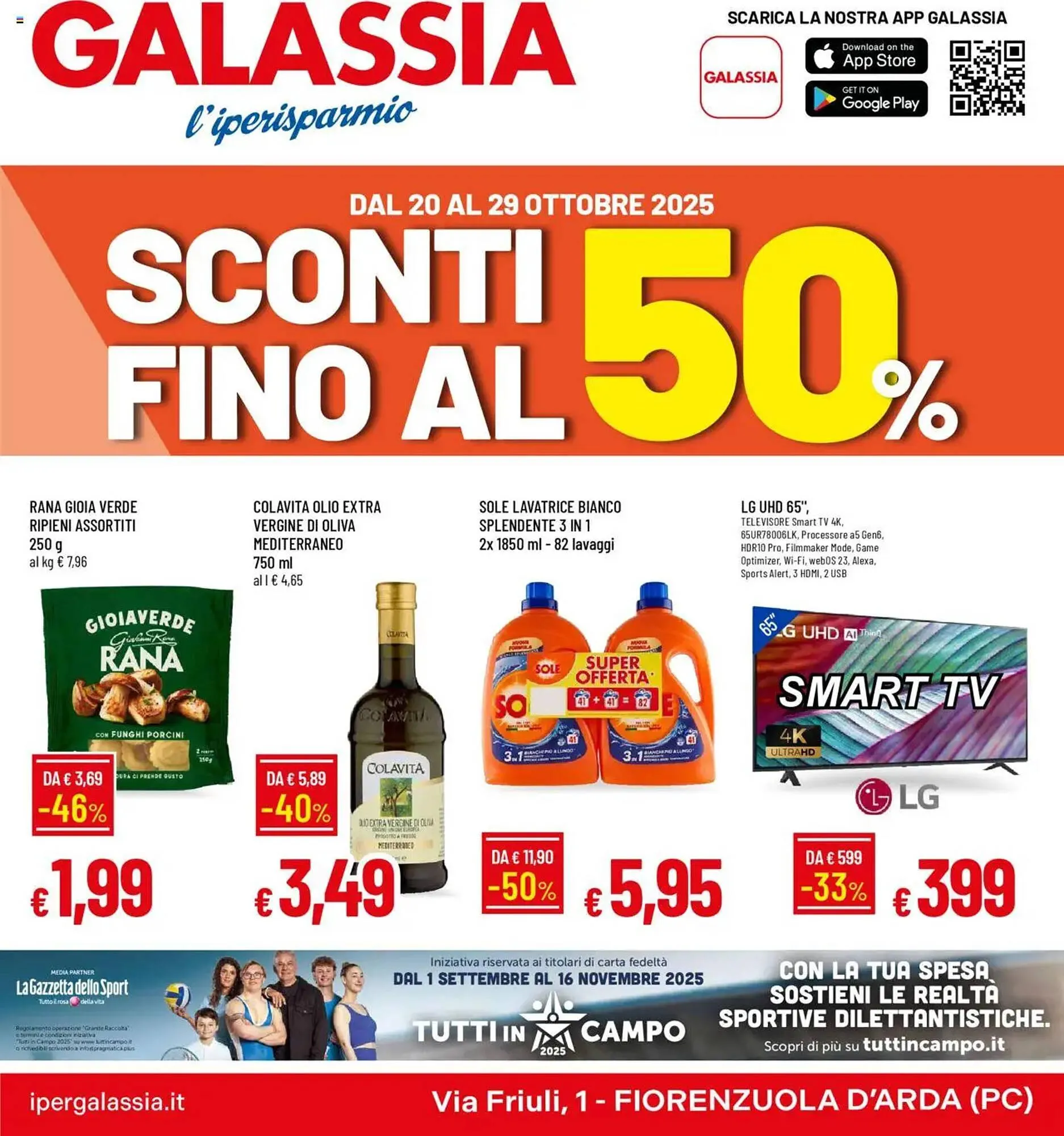 Volantino Galassia da 20 ottobre a 29 ottobre di 2025 - Pagina del volantino 1