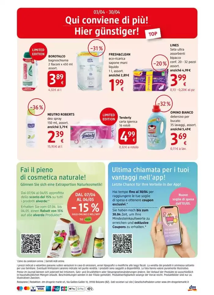 Journal. da 3 aprile a 30 aprile di 2025 - Pagina del volantino 16