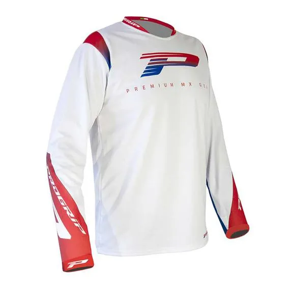 Maglia da cross 7015 Bianco/Rosso/Blu