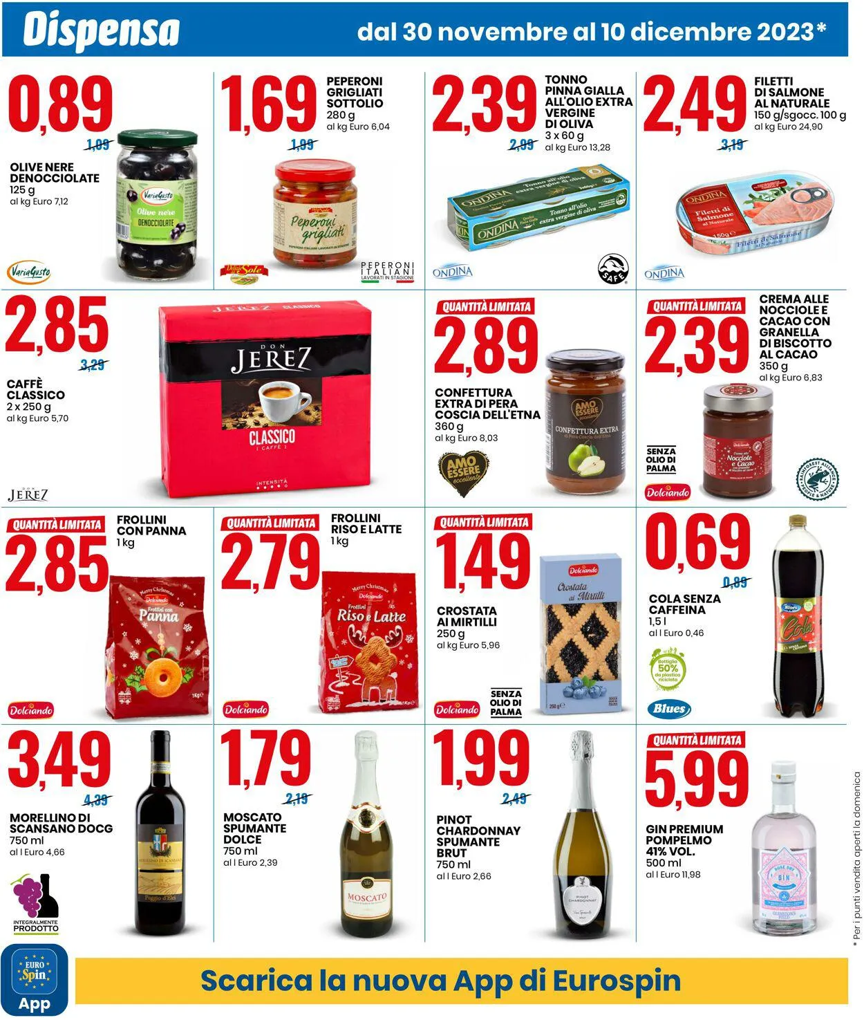 EURO Spin Volantino attuale da 30 novembre a 10 dicembre di 2023 - Pagina del volantino 10