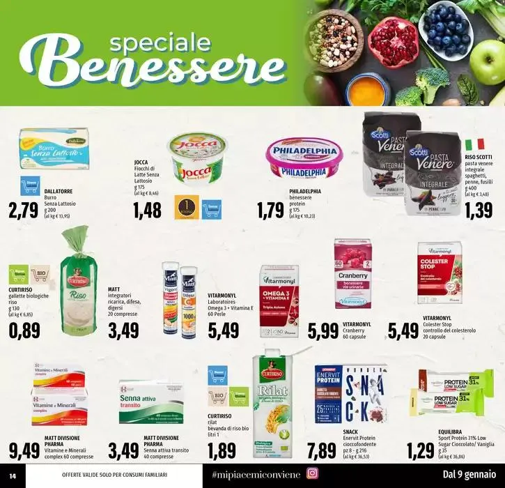 Tanti prodotti a 0.99 da 9 gennaio a 22 gennaio di 2025 - Pagina del volantino 14