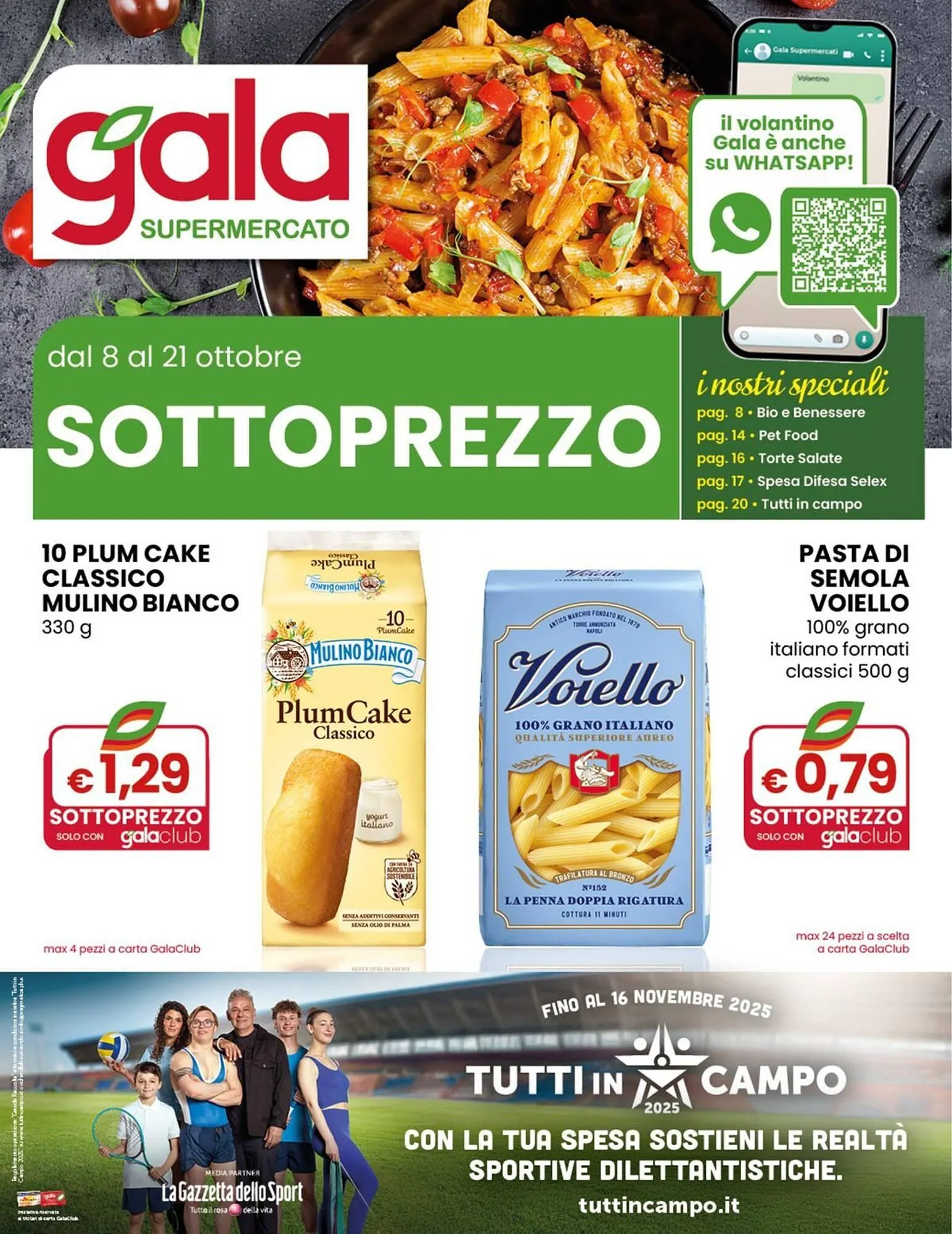 Volantino Gala Supermercati da 8 ottobre a 21 ottobre di 2025 - Pagina del volantino 1