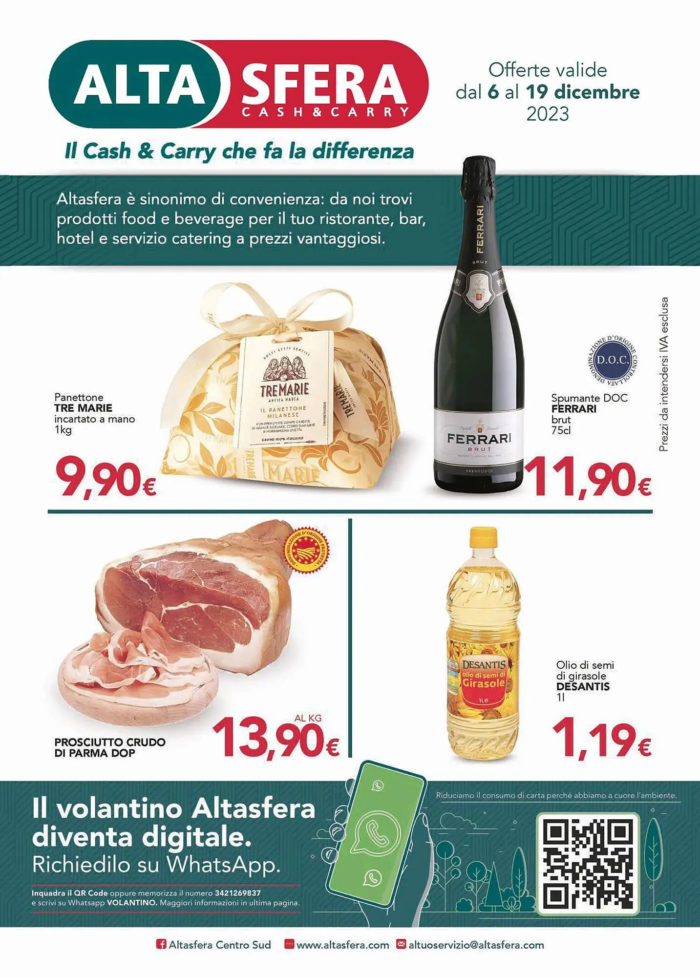 Volantino Altasfera da 6 dicembre a 19 dicembre di 2023 - Pagina del volantino 1