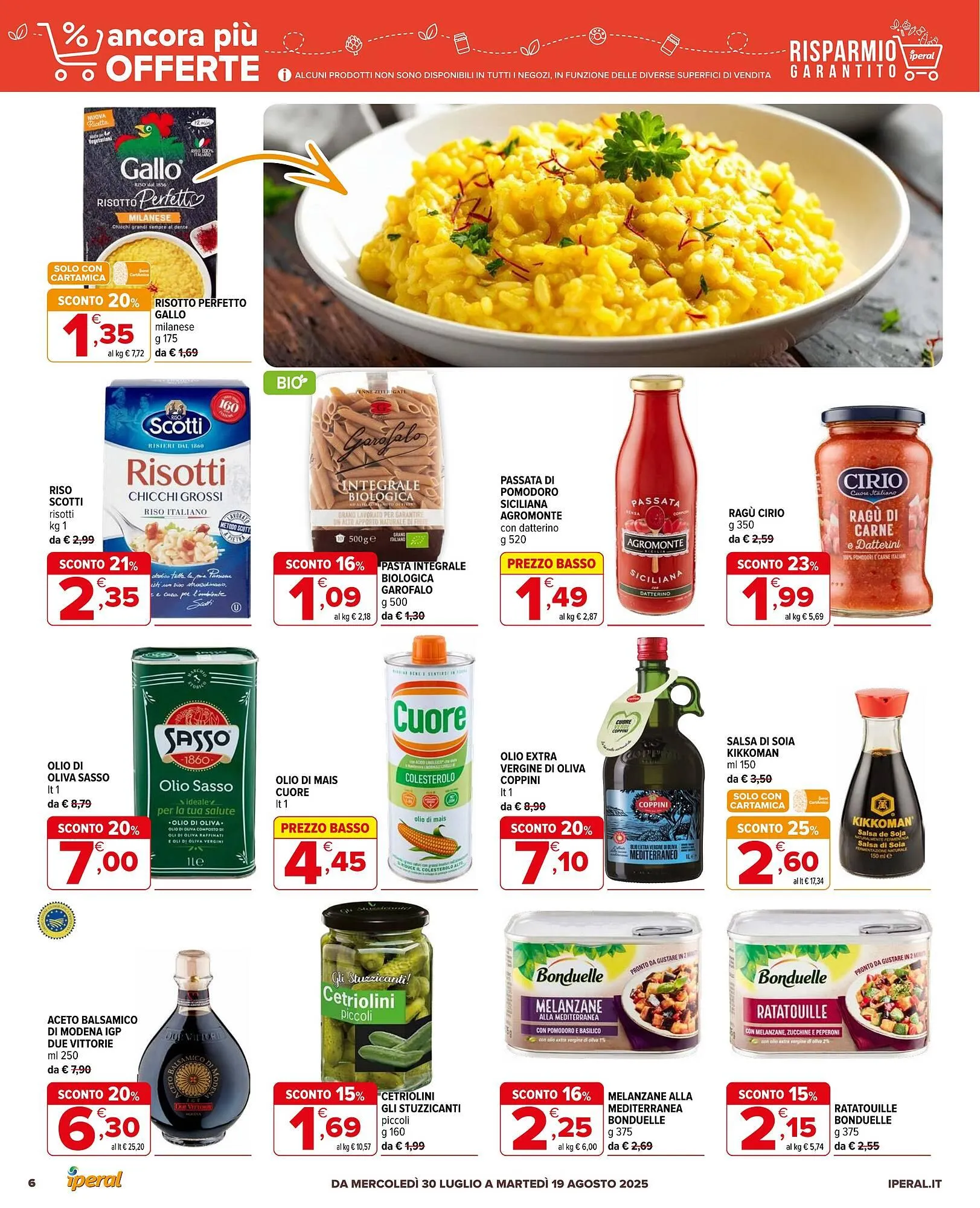 Volantino Iperal da 30 luglio a 19 agosto di 2025 - Pagina del volantino 6