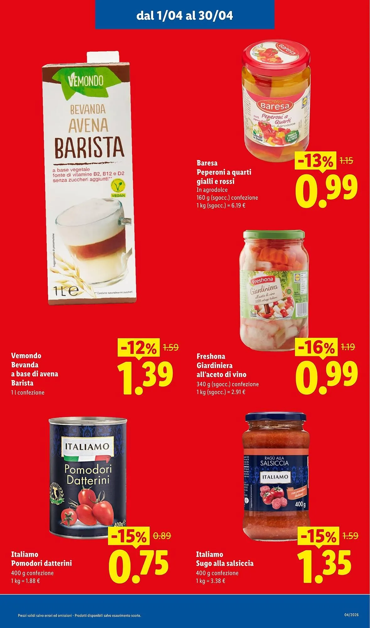Volantino Lidl da 1 aprile a 30 aprile di 2026 - Pagina del volantino 5