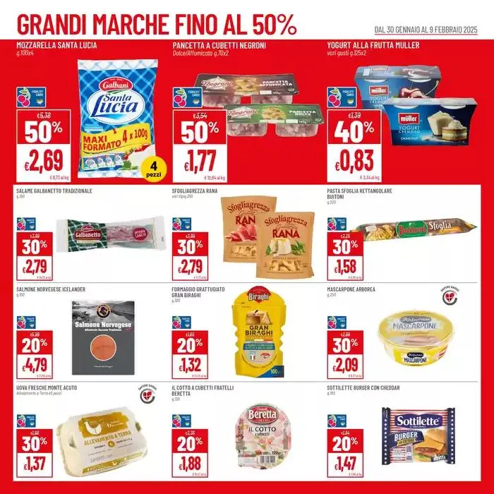 Grandi marche sconti fino al 50% da 30 gennaio a 9 febbraio di 2025 - Pagina del volantino 2