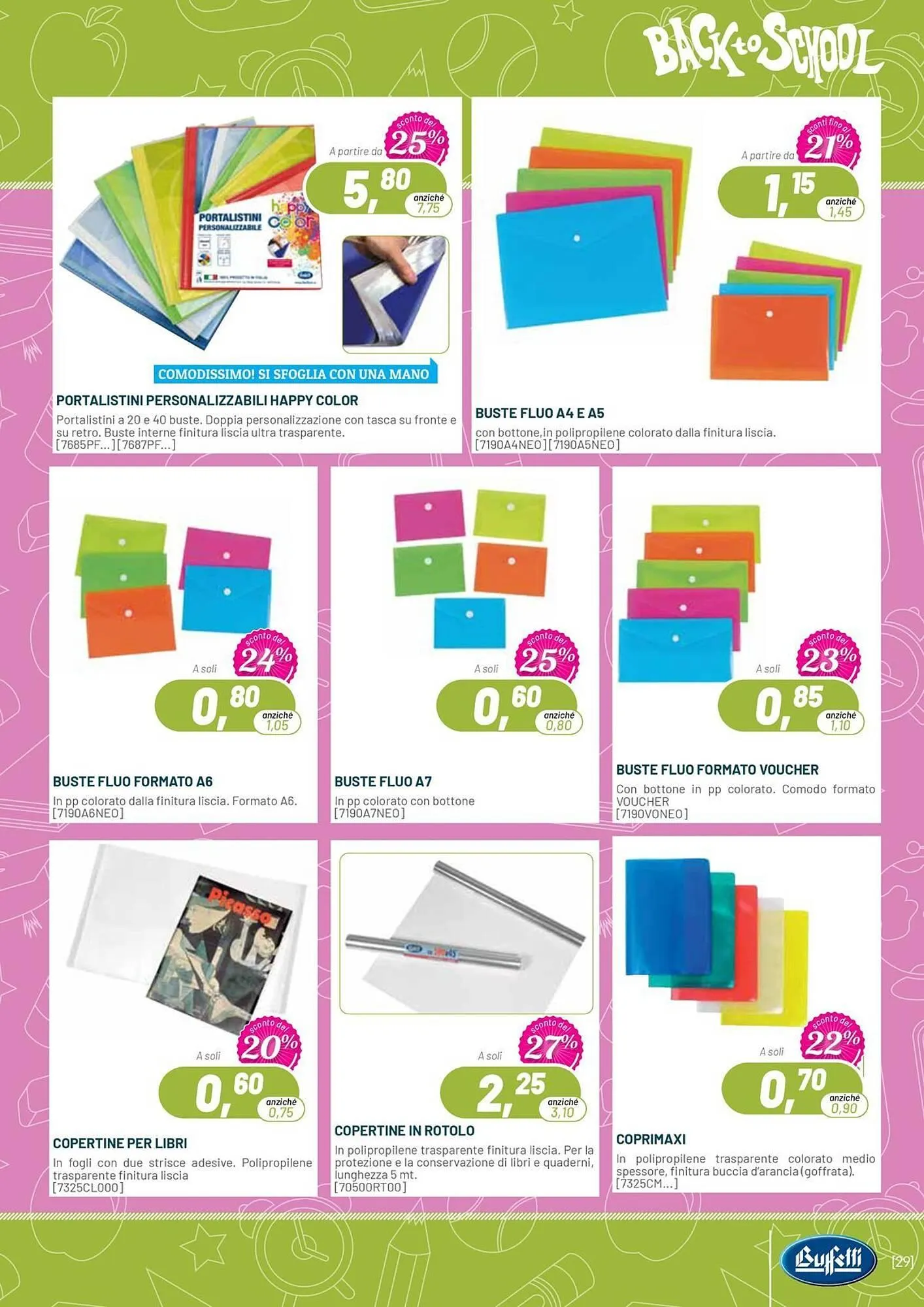 Volantino Buffetti da 1 luglio a 30 settembre di 2025 - Pagina del volantino 29