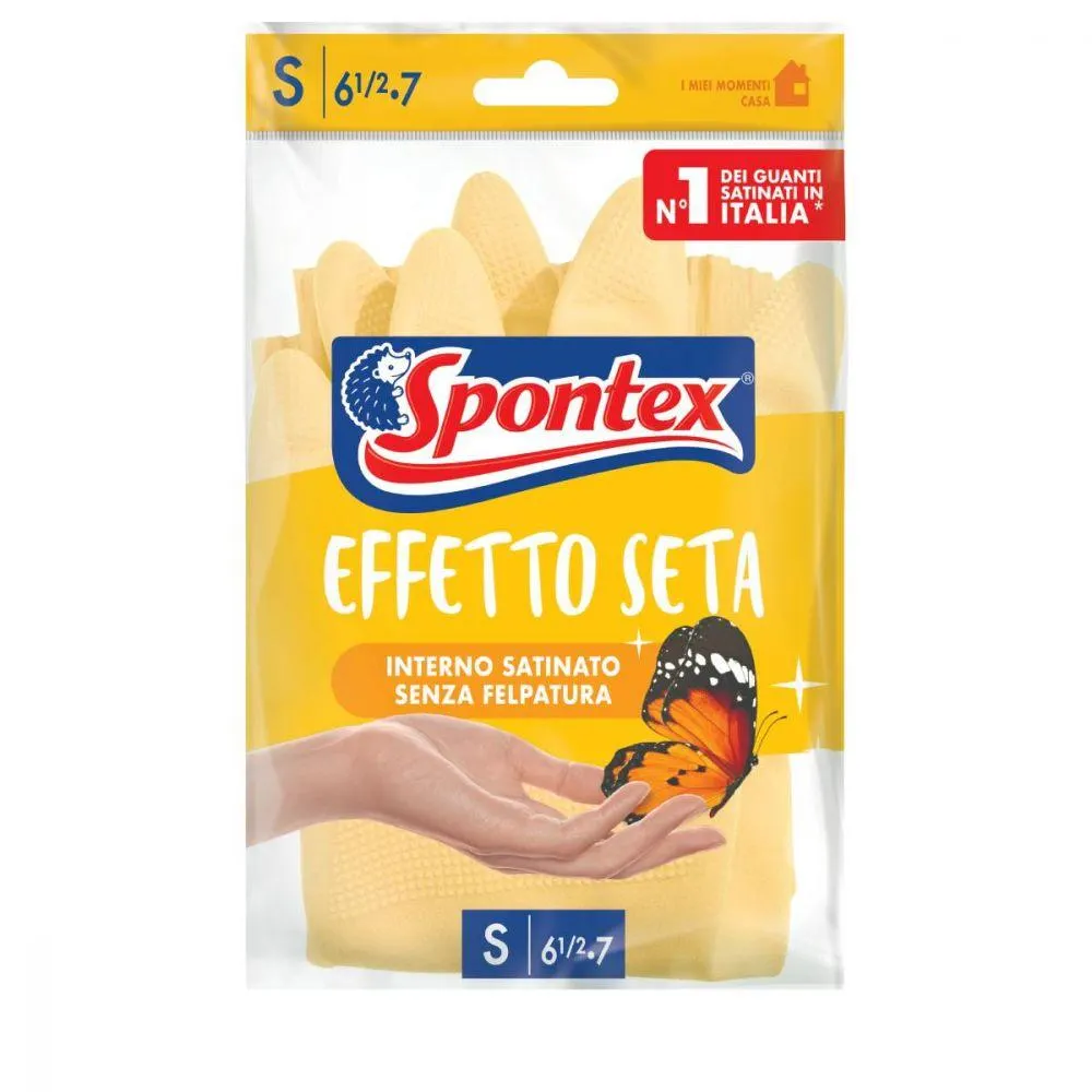 SPONTEX Guanti Effetto Seta TG S