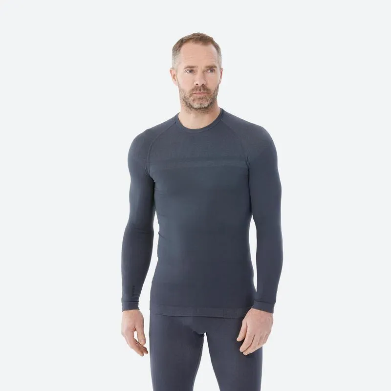 Maglia termica sci uomo 180 SEAMLESS grigia