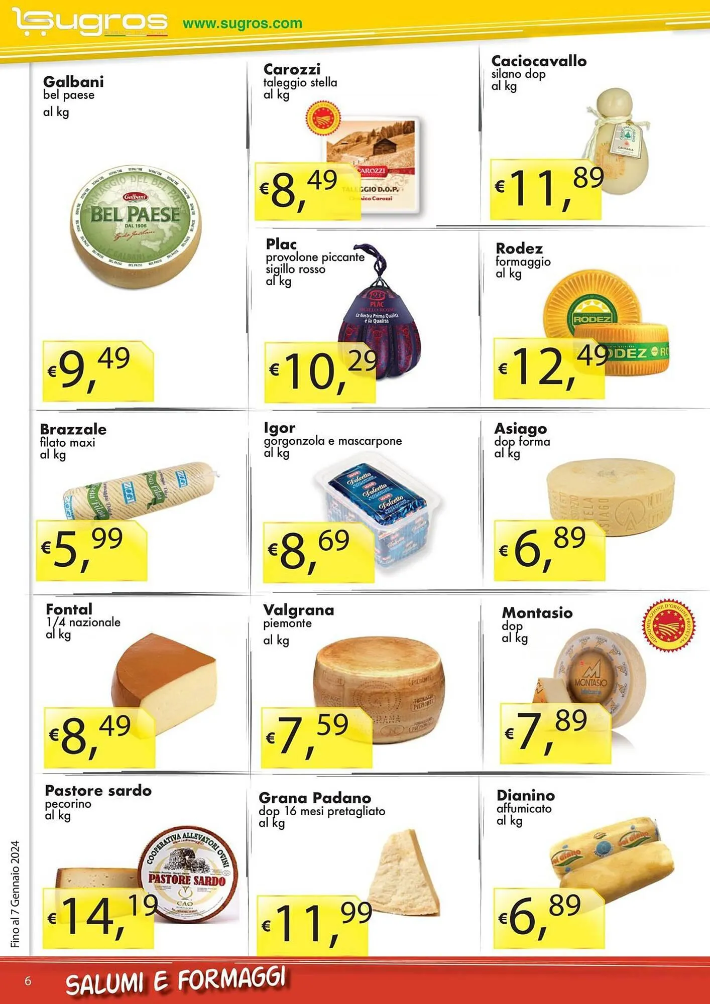 Volantino Sugros da 3 gennaio a 7 gennaio di 2024 - Pagina del volantino 6