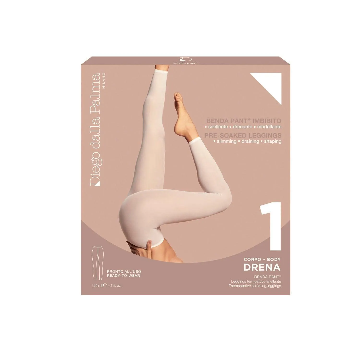 1. Drena - BENDA PANT Leggings Termoattivo Snellente