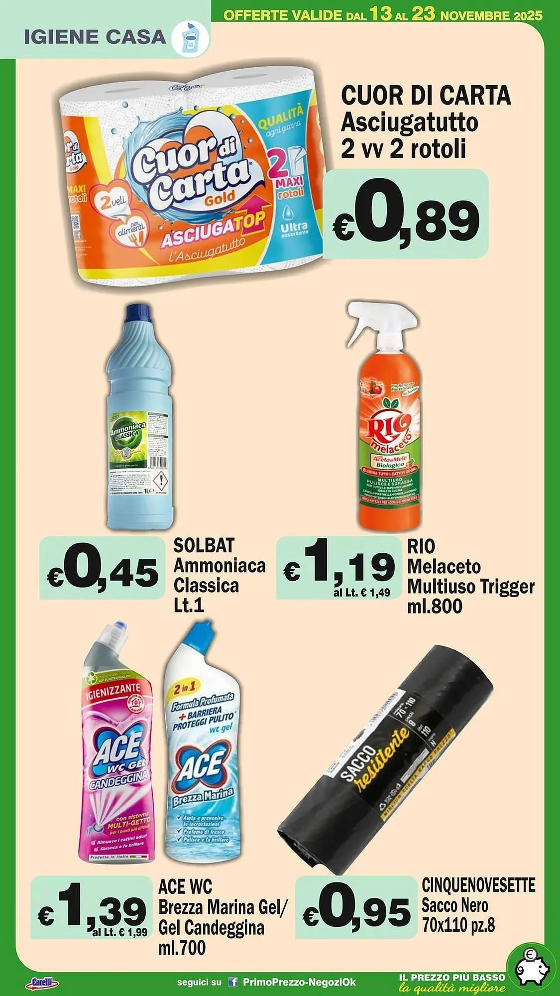 Volantino Primo Prezzo da 13 novembre a 23 novembre di 2025 - Pagina del volantino 23