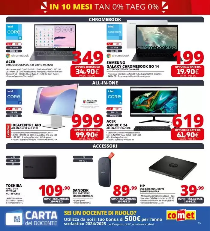 Zero scusa, tasso zero da Comet! da 3 aprile a 16 aprile di 2025 - Pagina del volantino 15