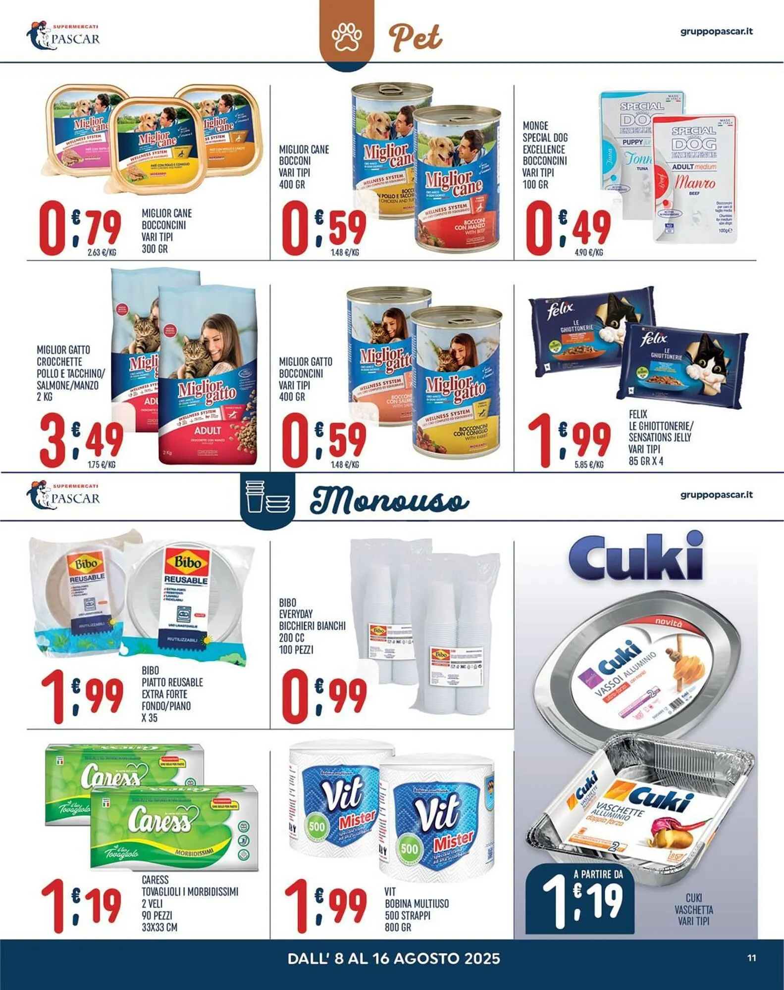 Volantino Gruppo Pascar da 8 agosto a 16 agosto di 2025 - Pagina del volantino 11