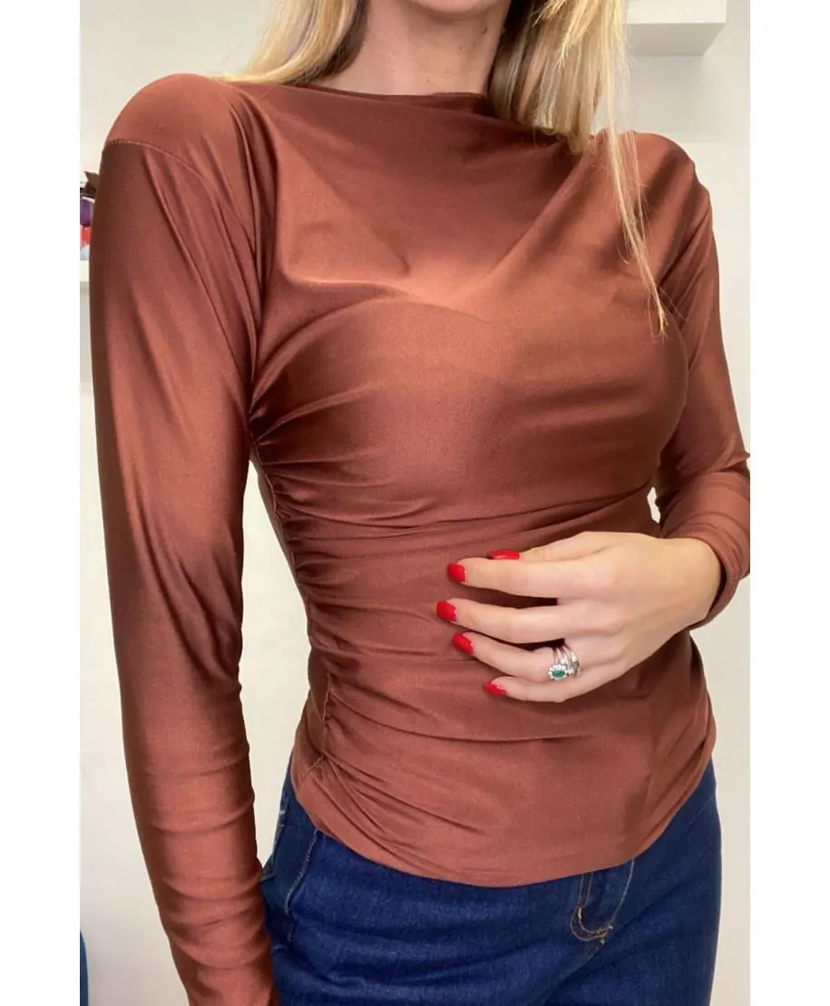 Maglia tessuto lucido