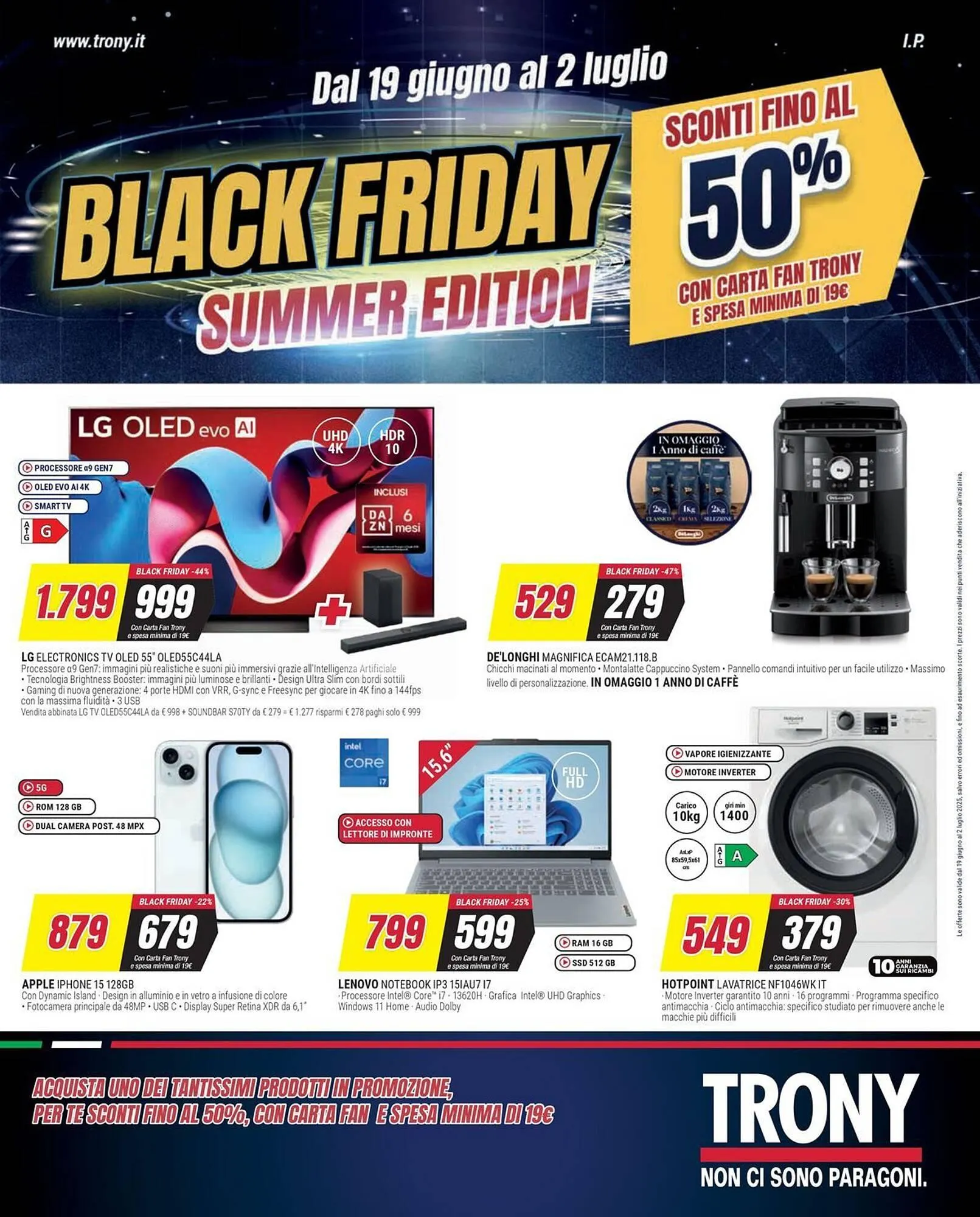 Volantino Trony da 19 giugno a 2 luglio di 2025 - Pagina del volantino 1