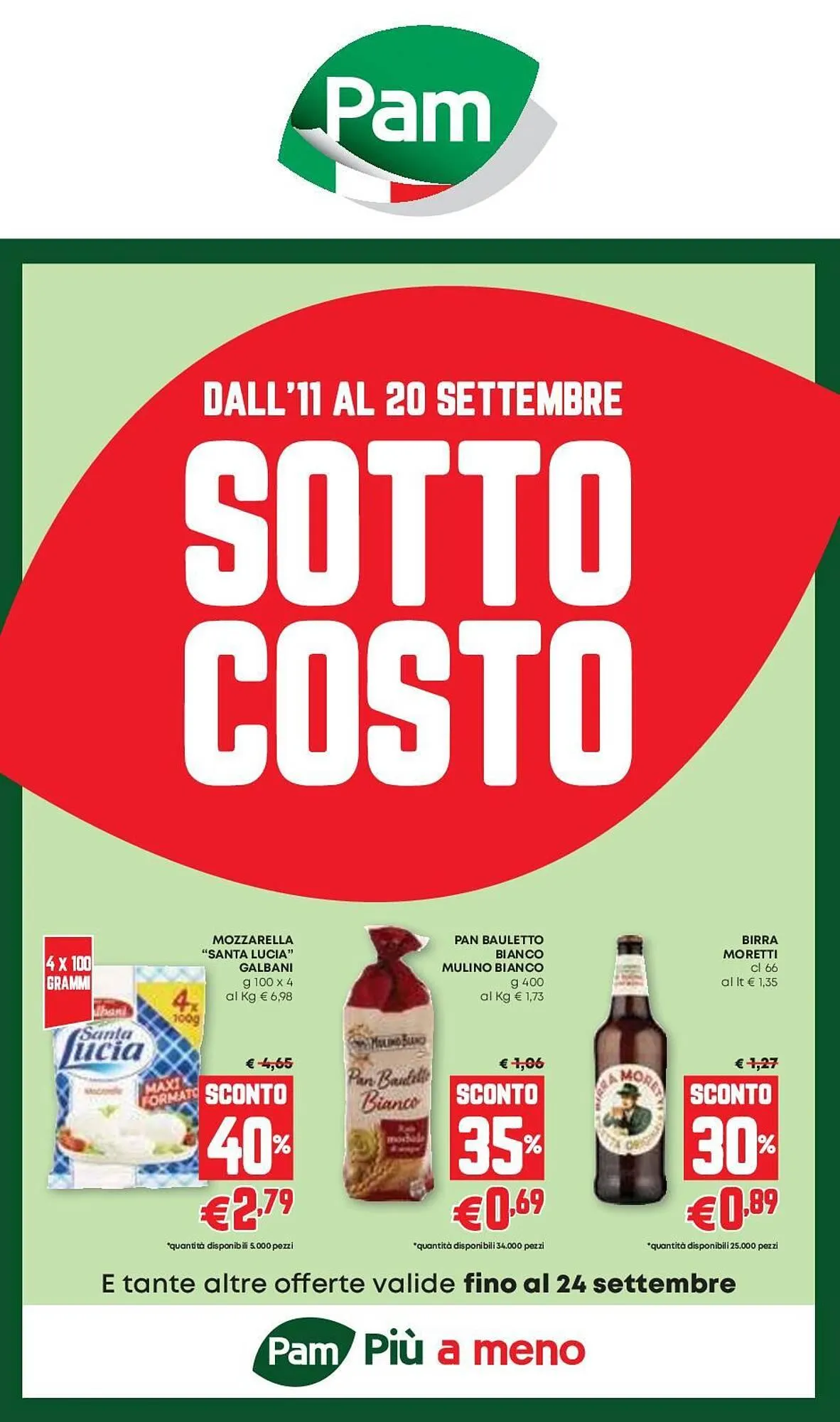 Volantino Pam da 11 settembre a 20 settembre di 2025 - Pagina del volantino 1
